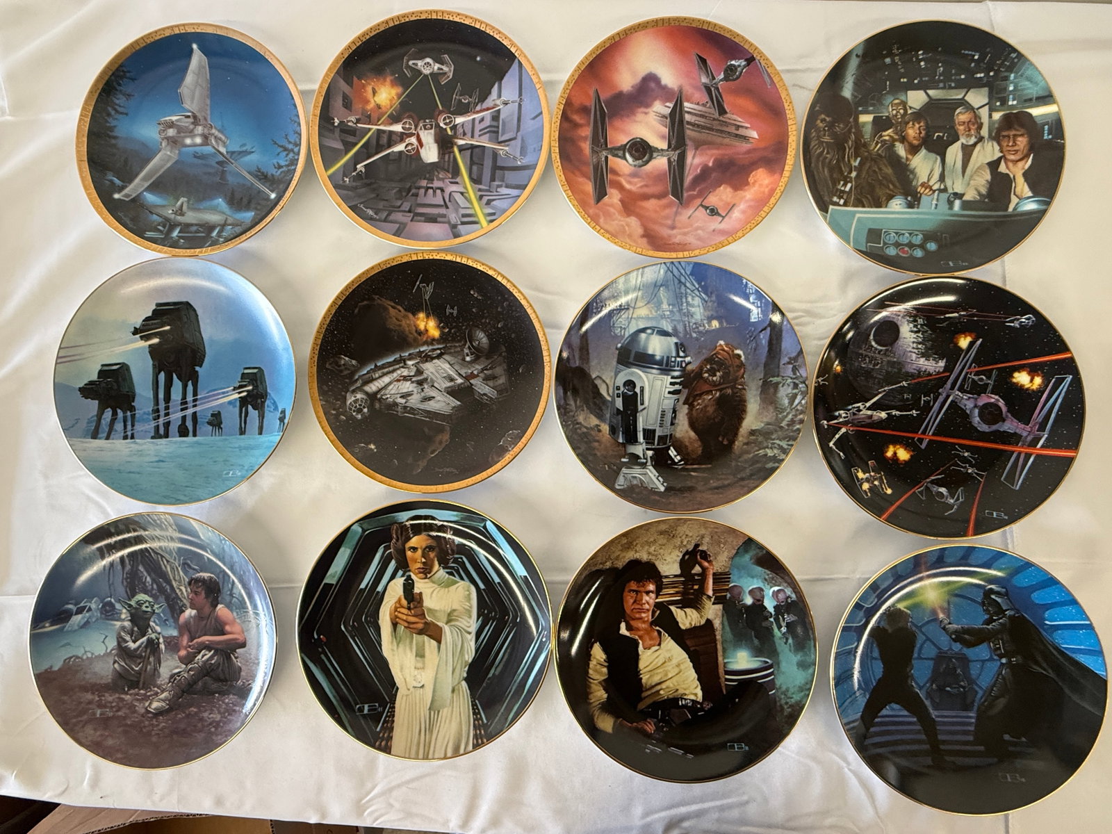 Star Wars Collector Plate Set Hamilton Collection Lot of 12 (1 of 2)