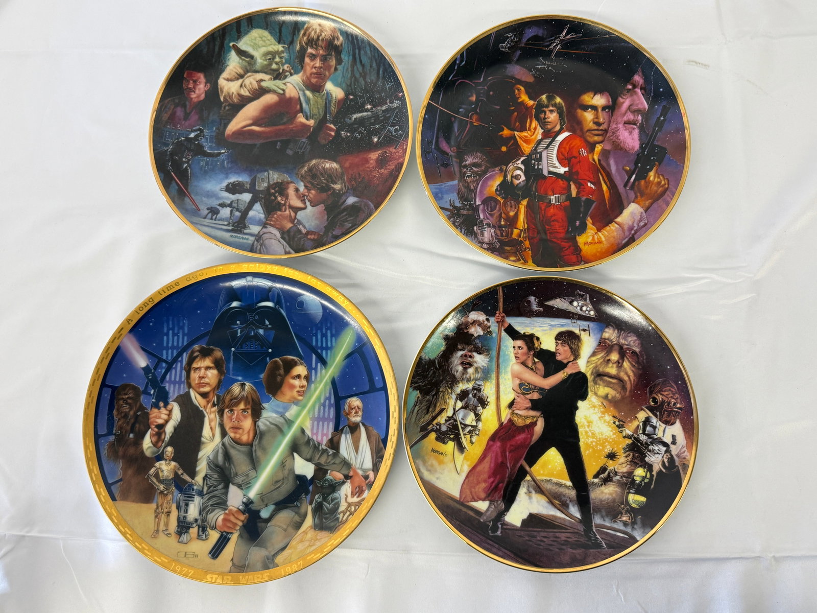 Star Wars Collector Plates Set of Four Hamilton Collection (1 of 2)