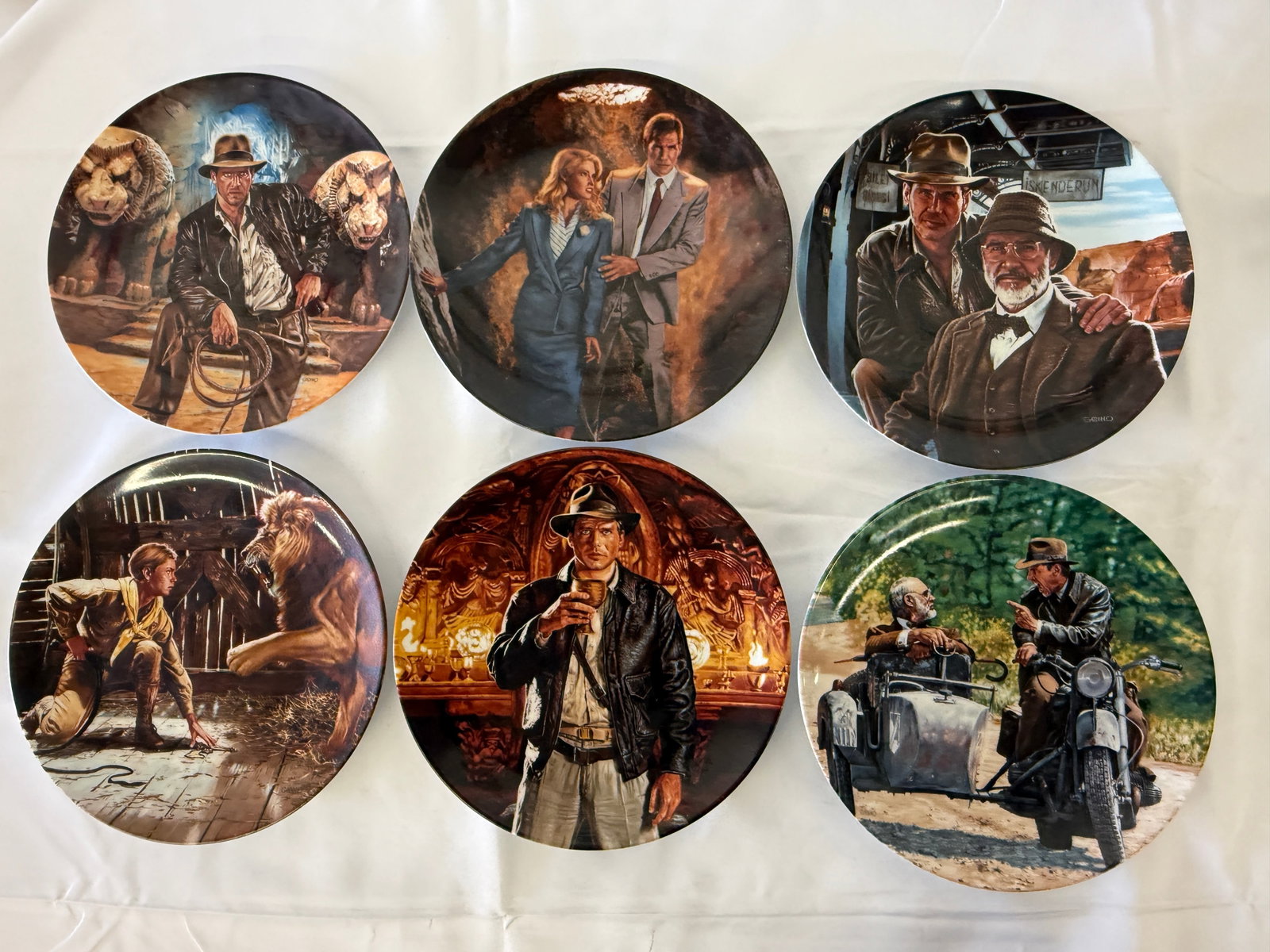 Indiana Jones Collector Plates Set of Six (1 of 2)