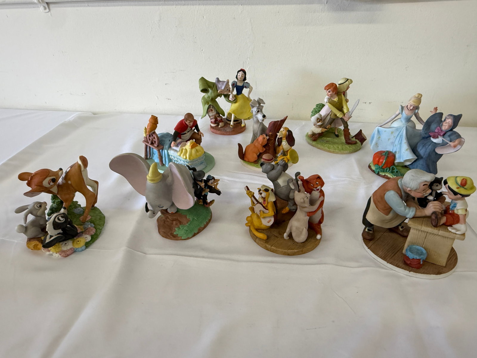 Walt Disney Classics Collection Porcelain Figurine Group Lot (1 of 3)