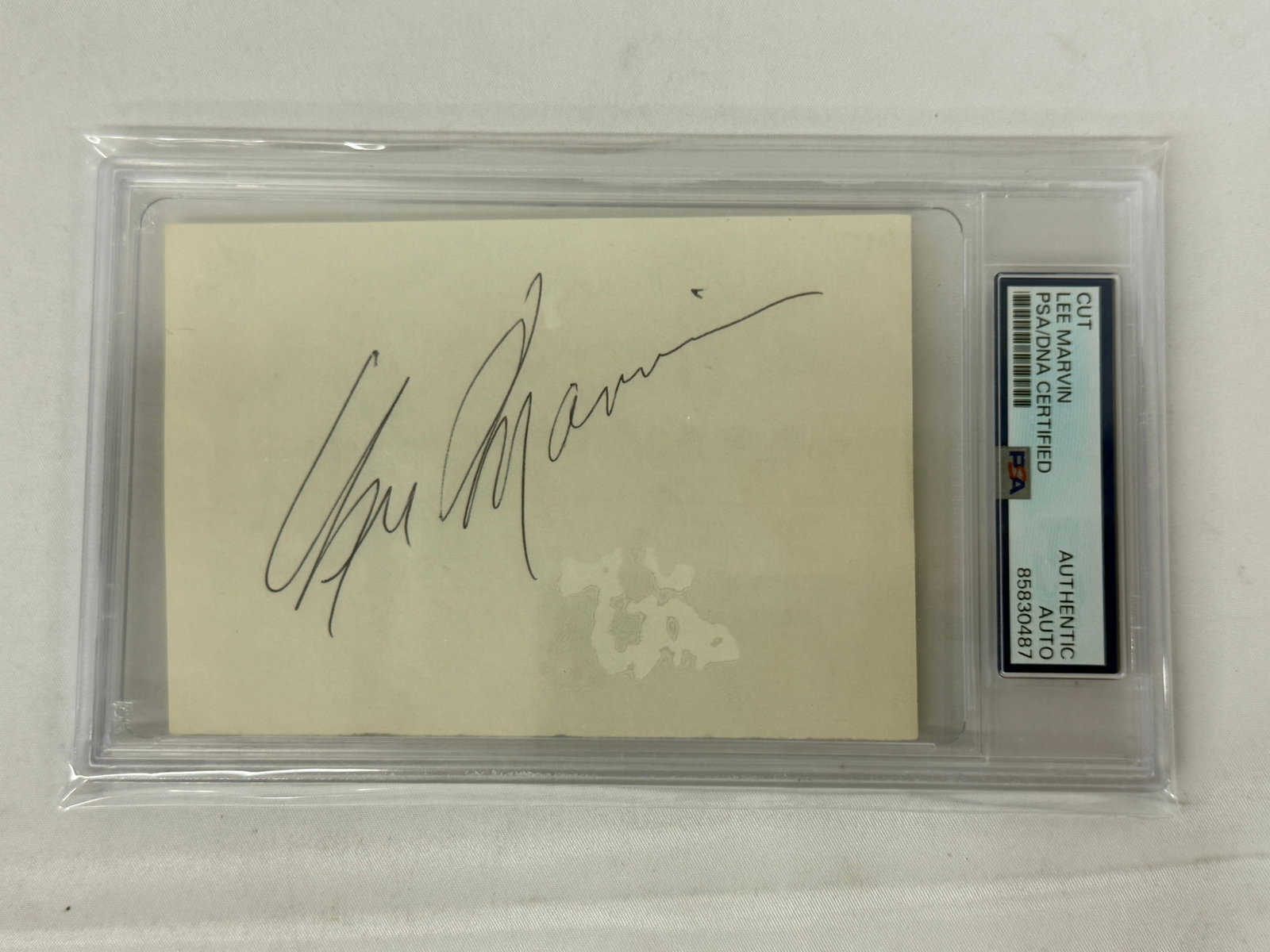 Lee Marvin PSA/DNA Certified Authentic Autograph Cut Signature: Lee Marvin PSA/DNA Certified Authentic Autograph Cut Signature