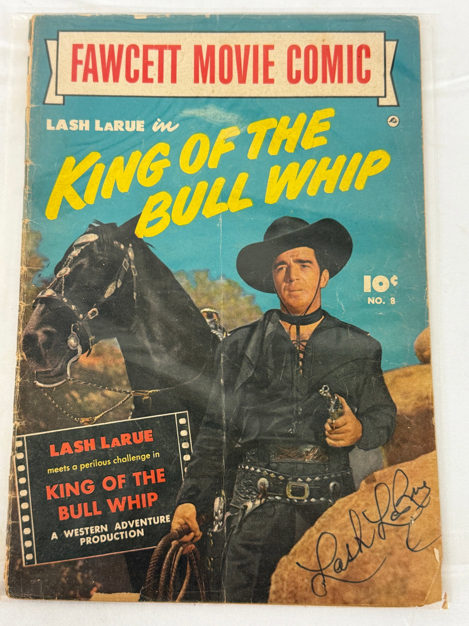 Signed Vintage Fawcett Movie Comic Book Western: Signed Vintage Fawcett Movie Comic Book Western