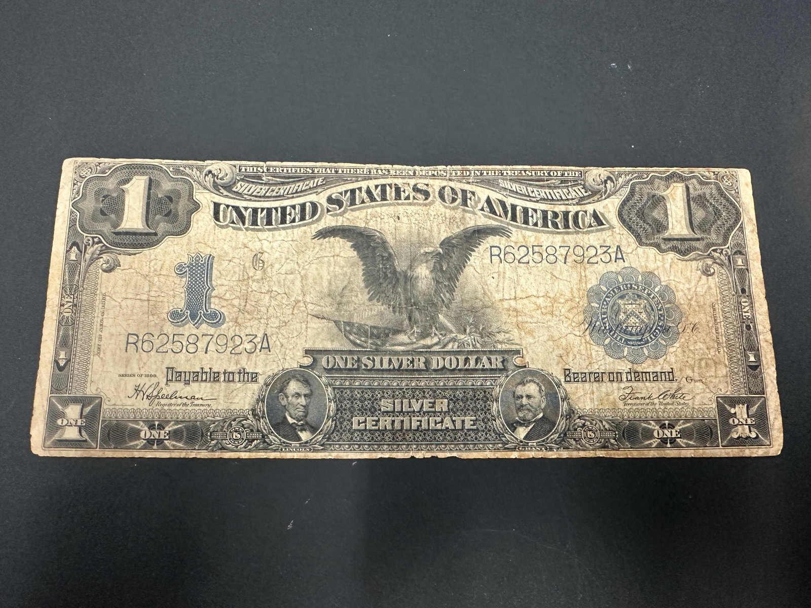 1899 US One Dollar Black Eagle Silver Certificate (1 of 2)