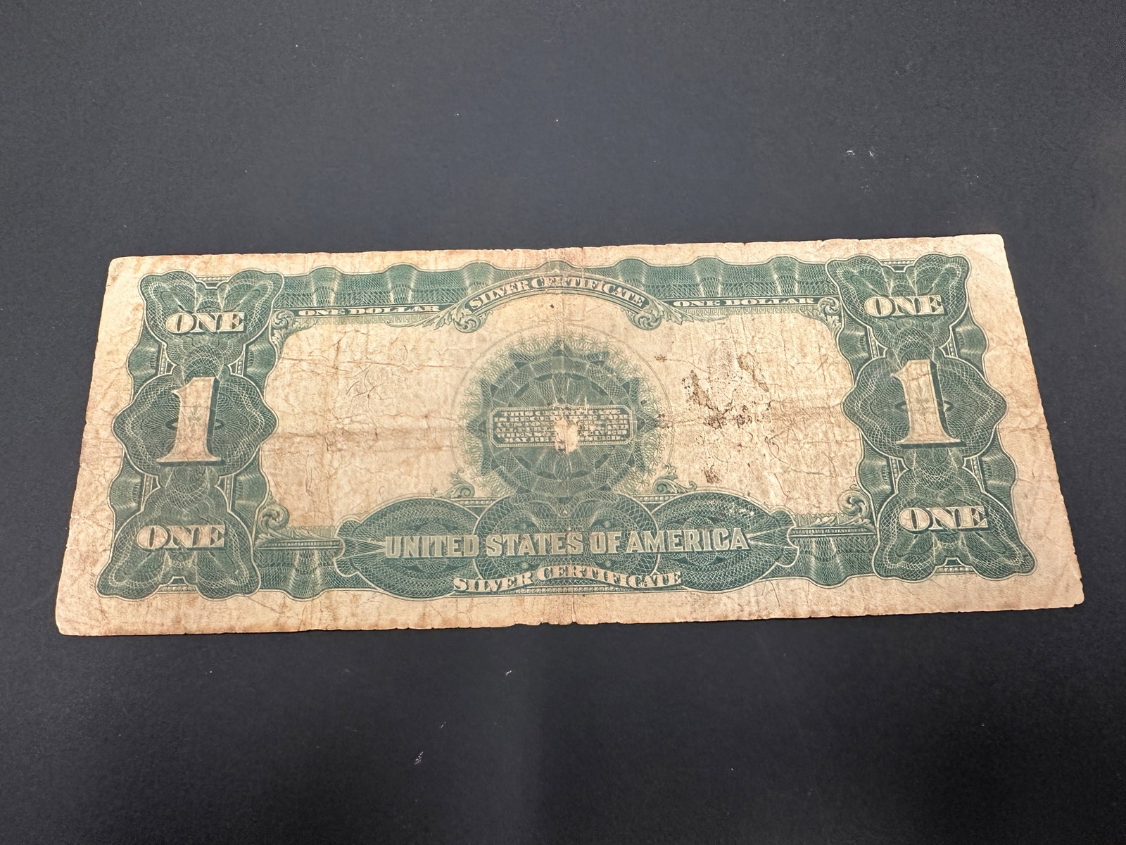 1899 US One Dollar Black Eagle Silver Certificate - 2