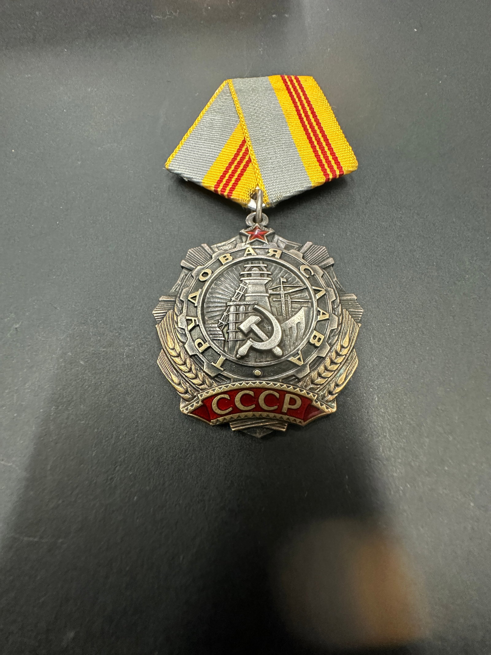 Soviet USSR Order of Labour Glory Medal with Ribbon (1 of 5)