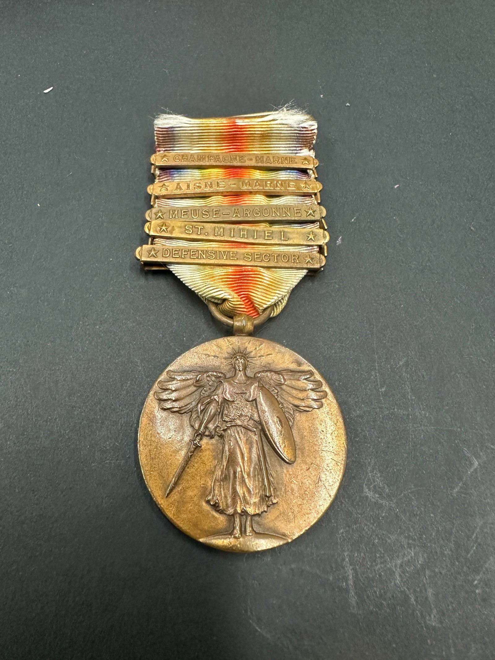 WWI US Victory Medal with Five Battle Clasps (1 of 3)