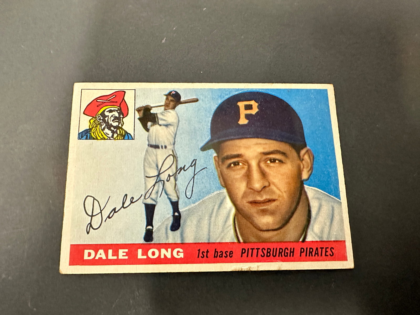 1955 Topps Dale Long #127 Pittsburgh Pirates 1st Base Baseball Card (1 of 2)