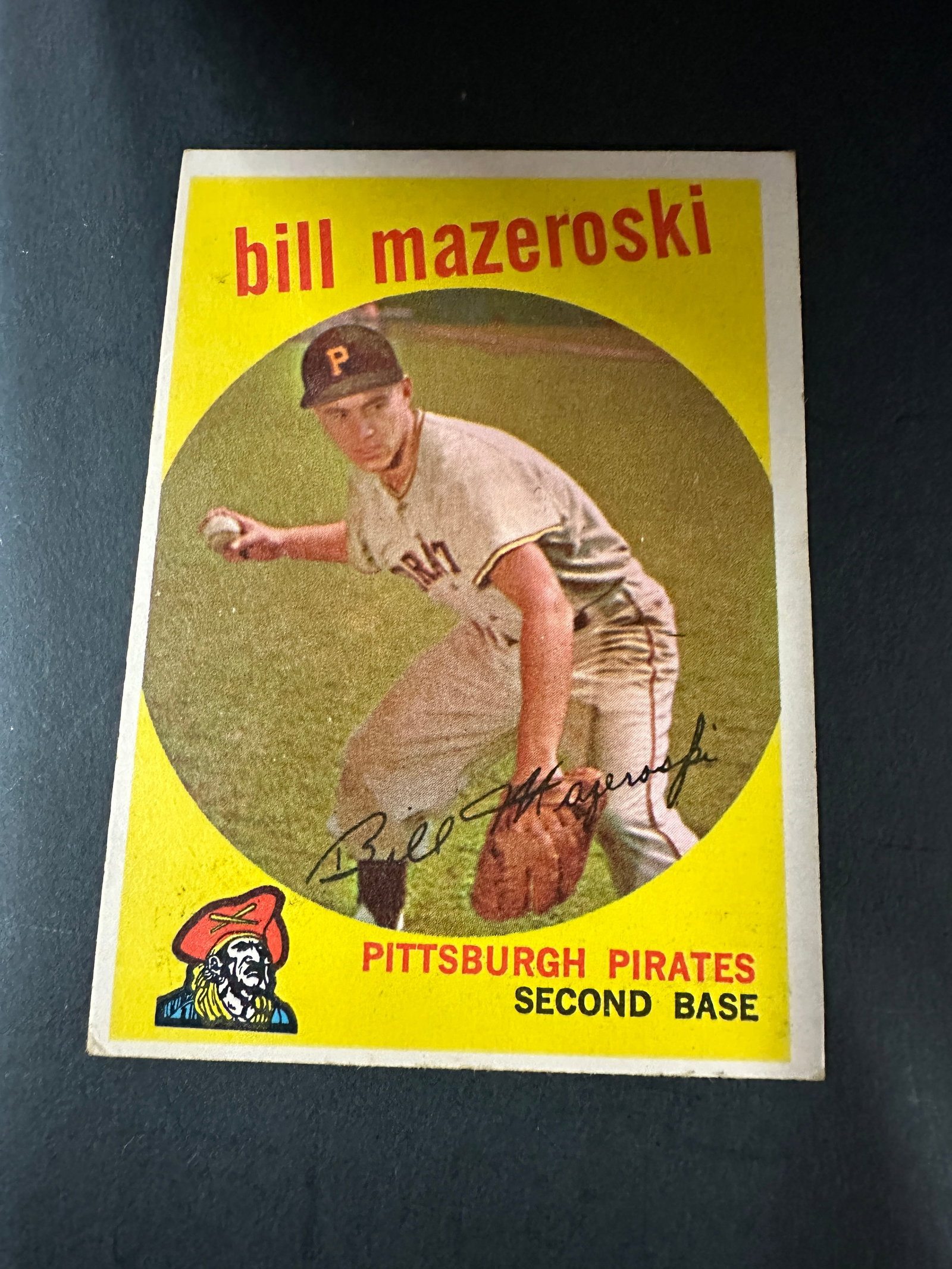 Bill Mazeroski 1959 Topps #415 Pittsburgh Pirates Second Base Baseball Card (1 of 2)
