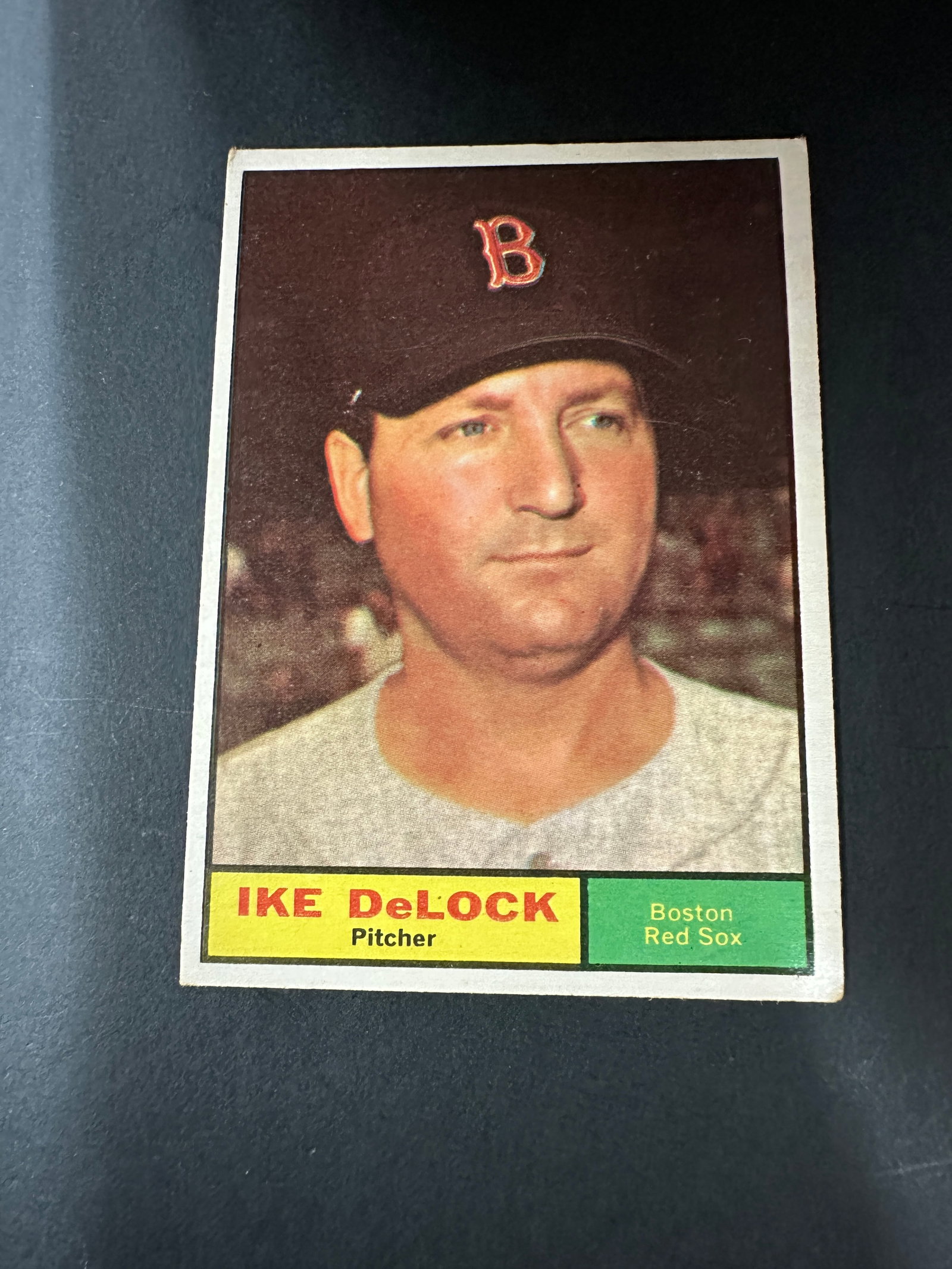 1961 Topps #268 Ike Delock Boston Red Sox Pitcher Baseball Card (1 of 2)