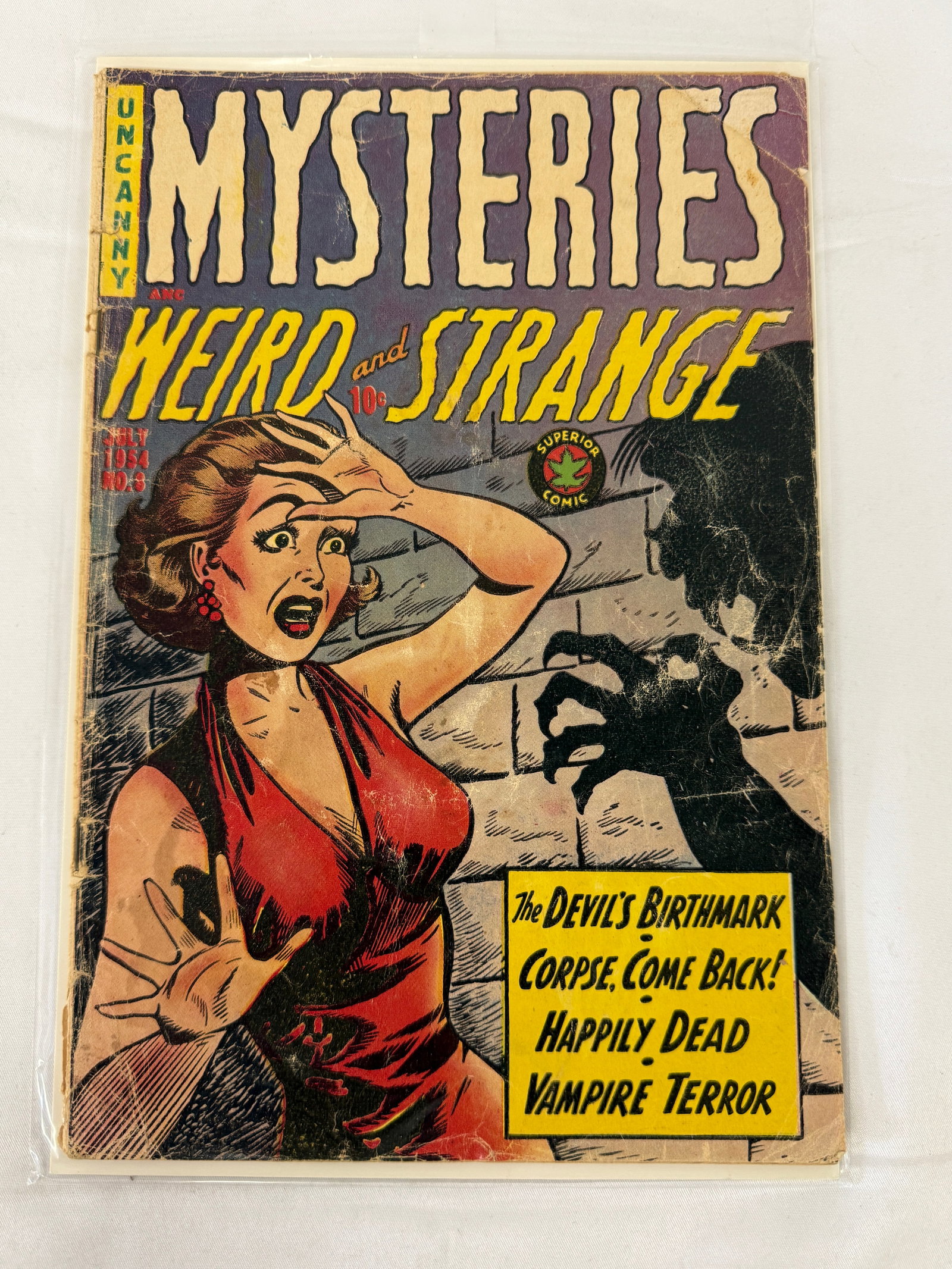Mysteries Weird and Strange #9 Superior Comics 1954 Horror Pre-Code Comic (1 of 2)