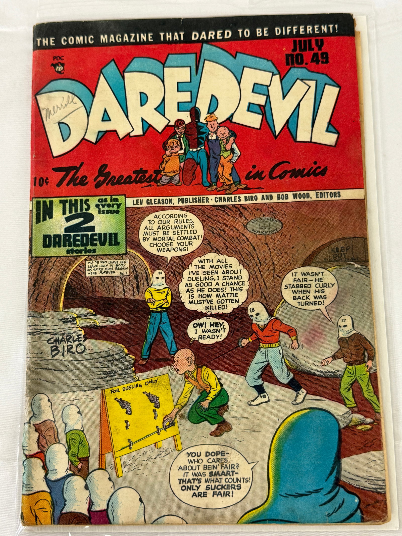 Daredevil Comics #49 July 1948 Lev Gleason Golden Age Comic Book (1 of 3)