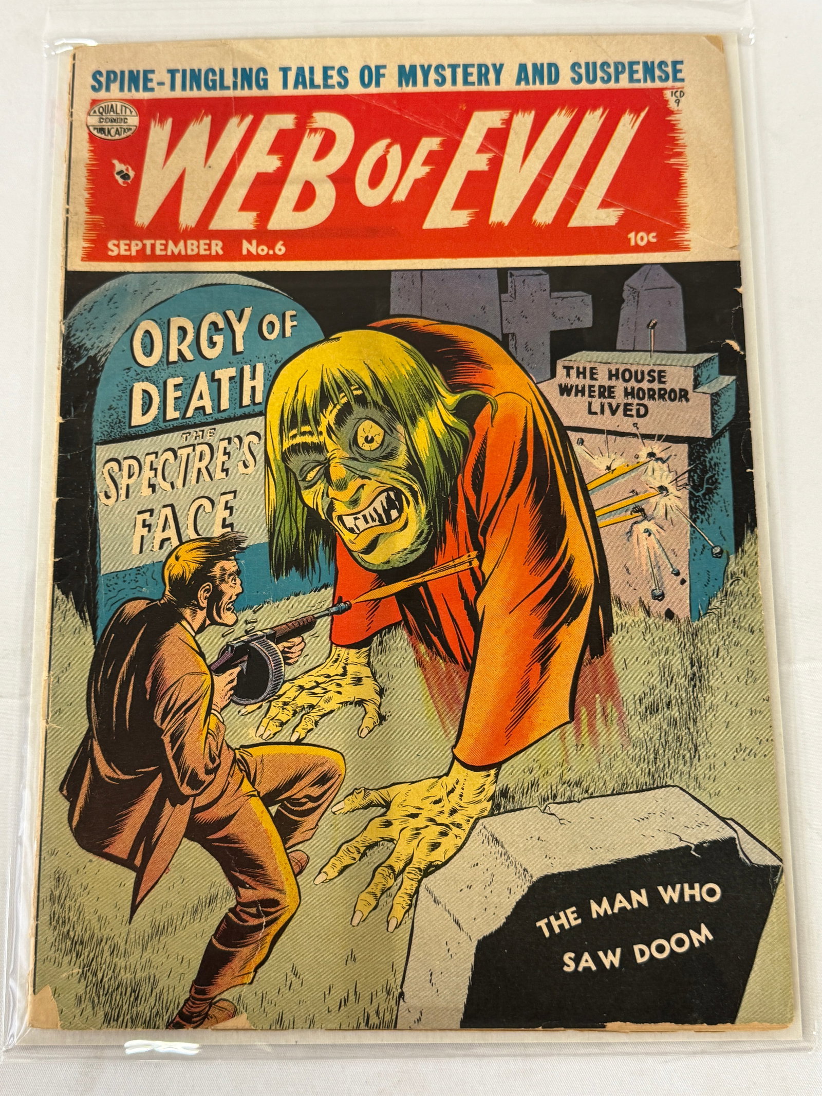Web of Evil #6 Quality Comics Horror Comic Book September 1953 (1 of 2)