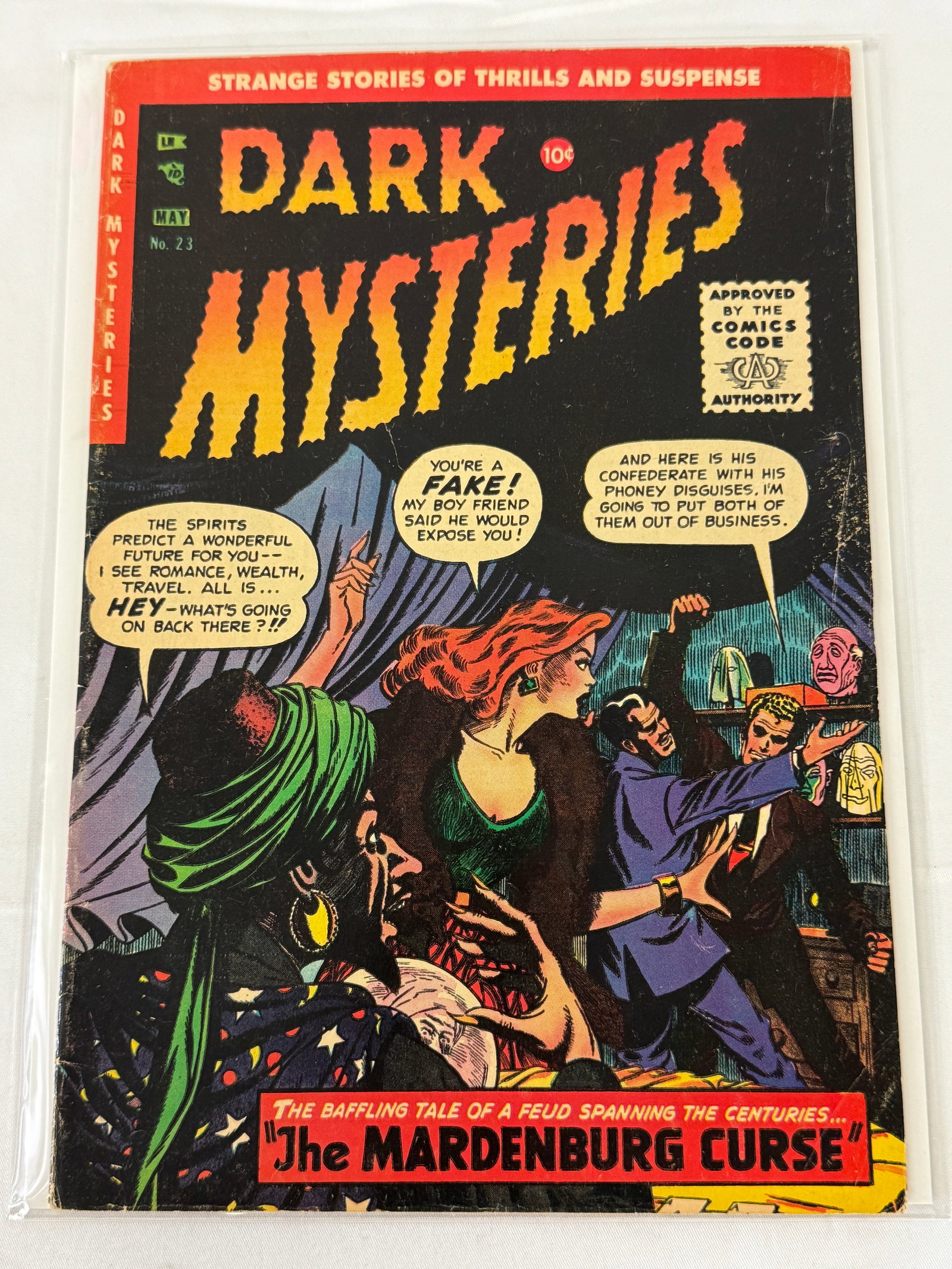 Dark Mysteries #23 Pre-Code Horror Comic Book May 1955 Comics Code (1 of 2)