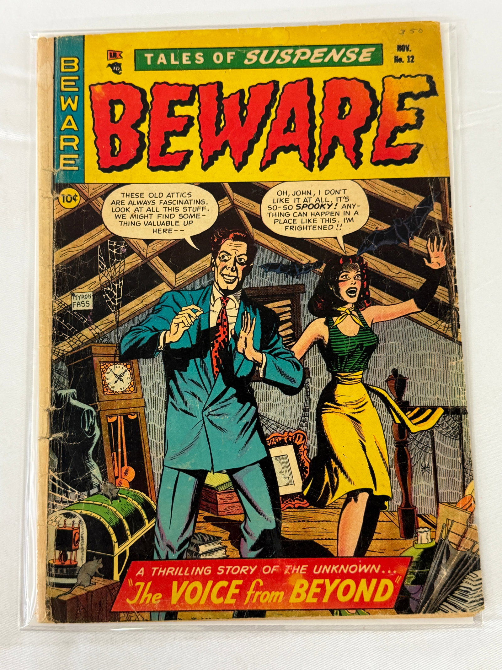 Beware Tales of Suspense #12 Nov 1953 Golden Age Horror Comic Timor (1 of 2)