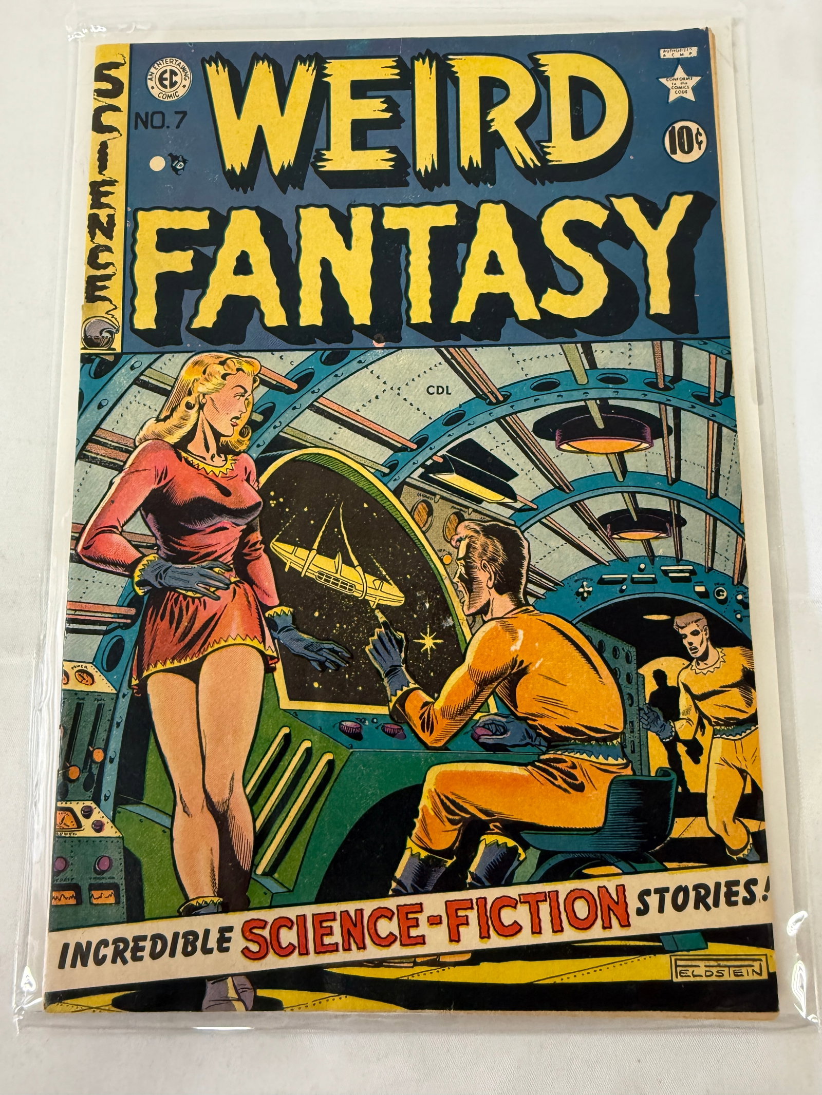 Weird Fantasy #7 EC Comics 1951 Canadian Edition Al Feldstein Cover VG: Weird Fantasy #7 EC Comics 1951 Canadian Edition Al Feldstein Cover VG