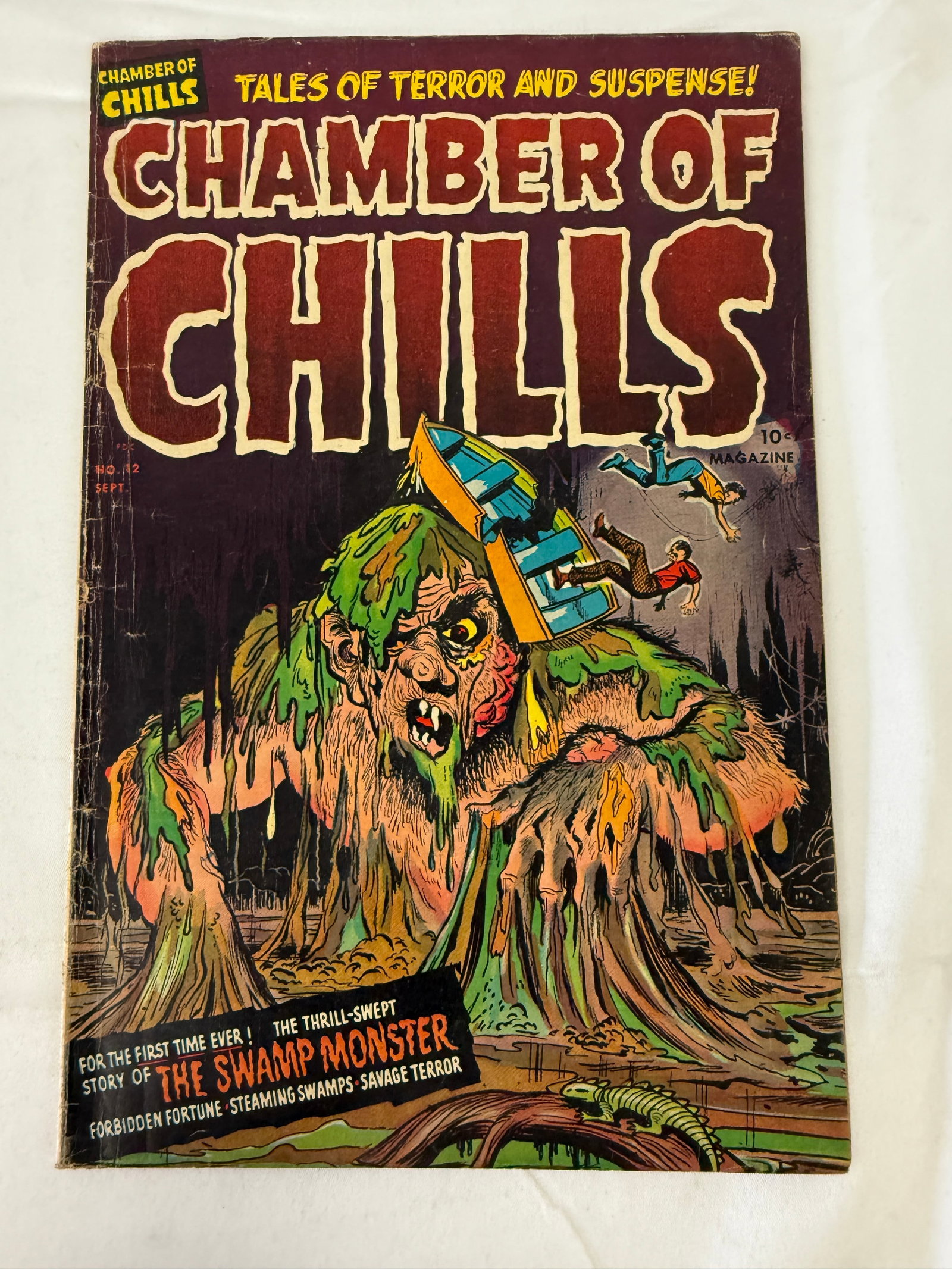 Chamber of Chills #12 Harvey Comics Horror Comic Book Sept 1952 Swamp Monster: Chamber of Chills #12 Harvey Comics Horror Comic Book Sept 1952 Swamp Monster
