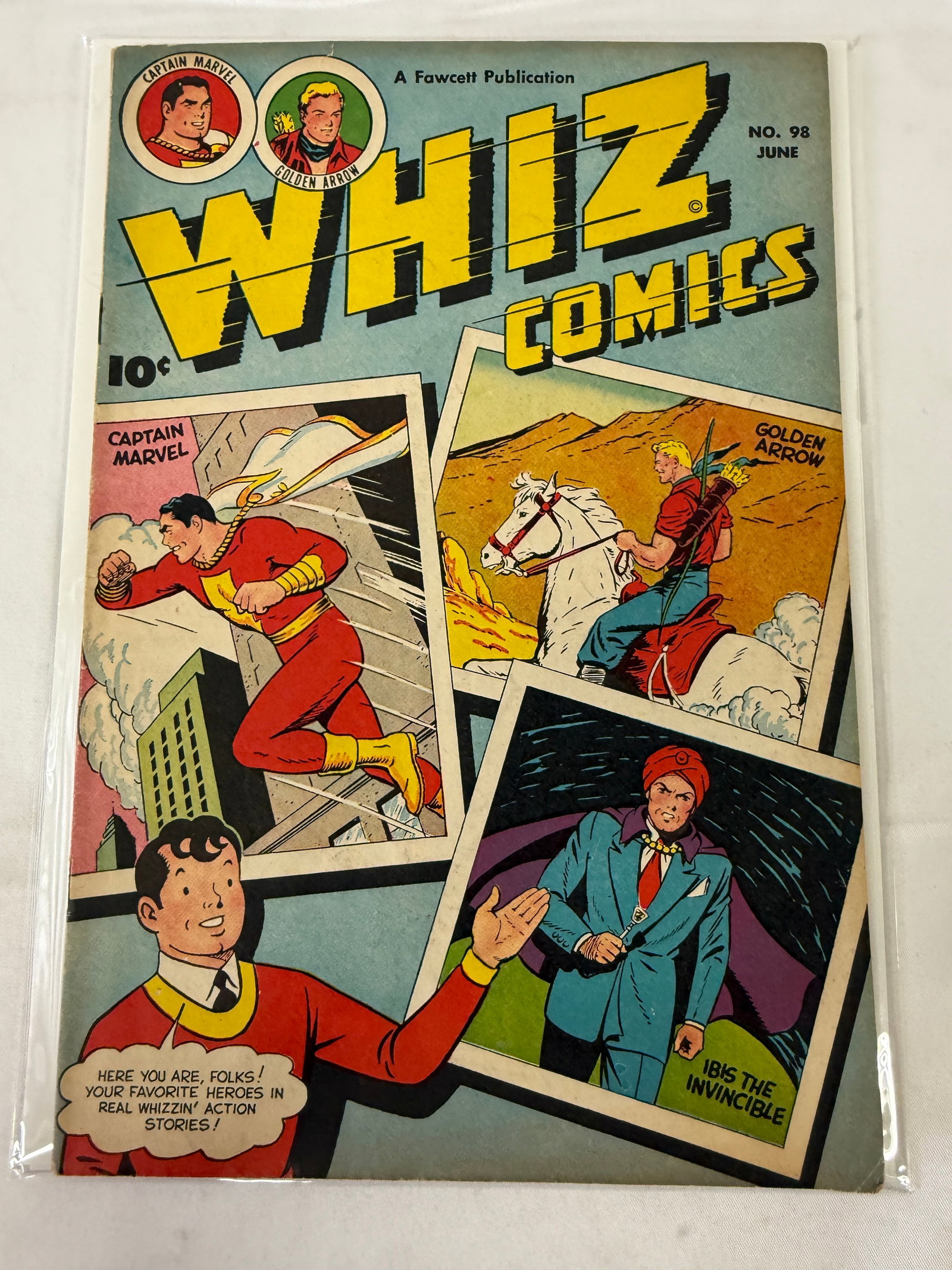 Whiz Comics #98 Fawcett Publications Captain Marvel Golden Age 1948 (1 of 3)