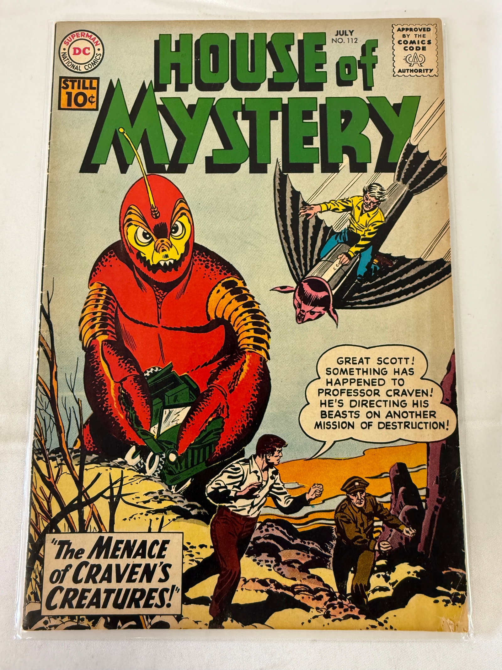 House of Mystery #112 DC National Comics Silver Age 1961 10 Cent Comic Book: House of Mystery #112 DC National Comics Silver Age 1961 10 Cent Comic Book