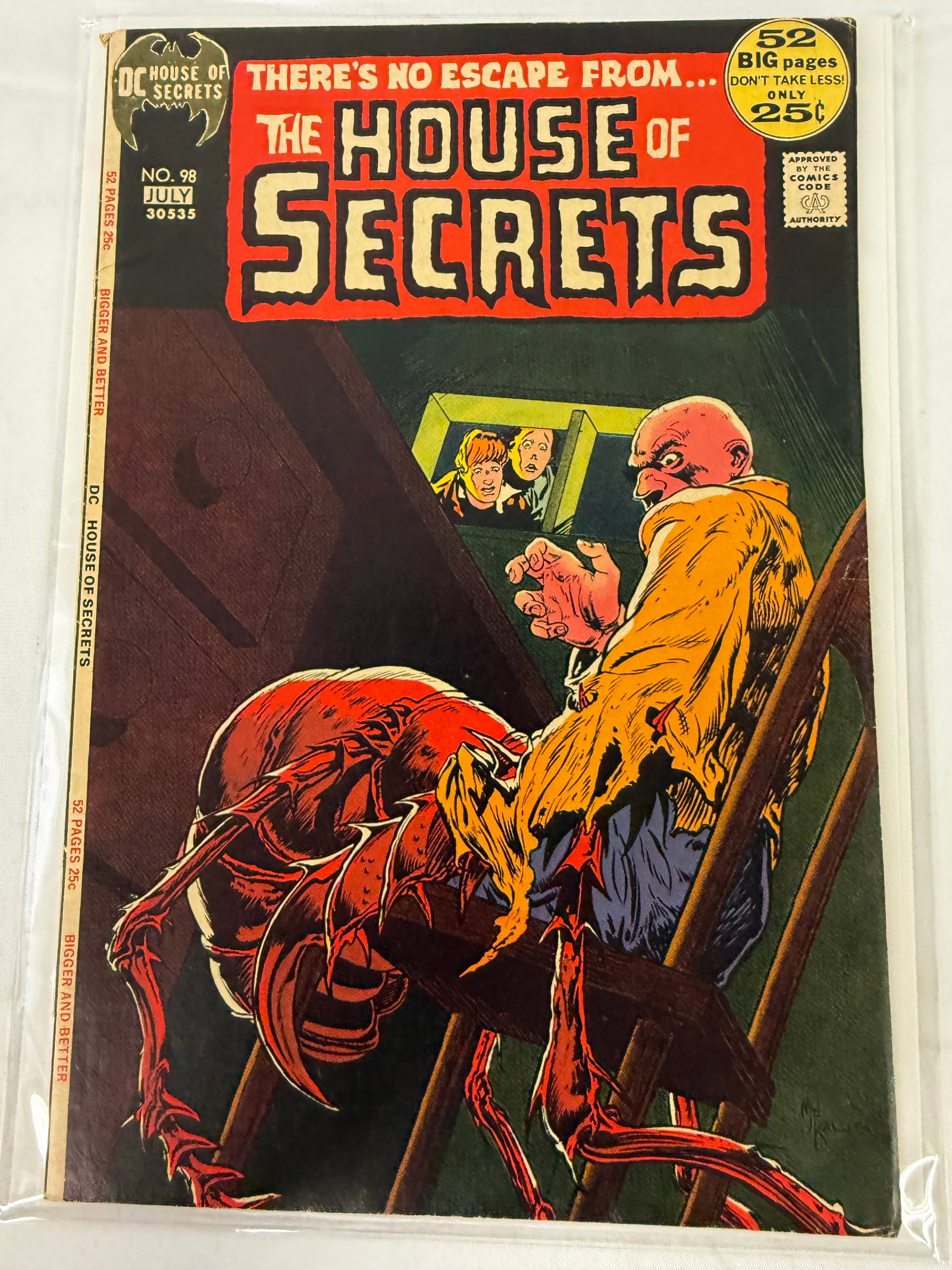 DC House of Secrets No. 98 July 1972 Bronze Age Horror Comic Book (1 of 2)