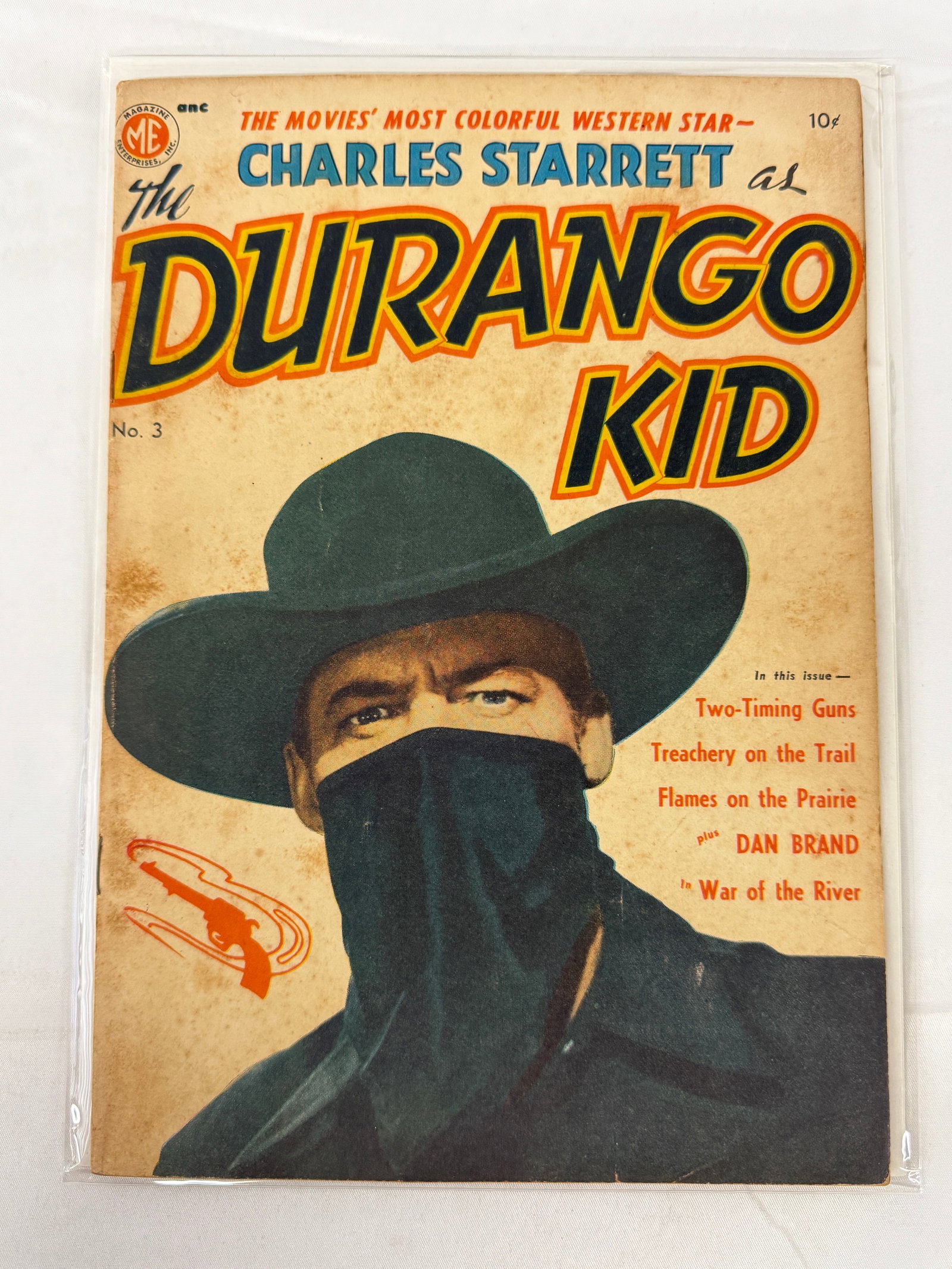 Durango Kid #3 ME Comics 1950 Charles Starrett Photo Cover Western (1 of 3)