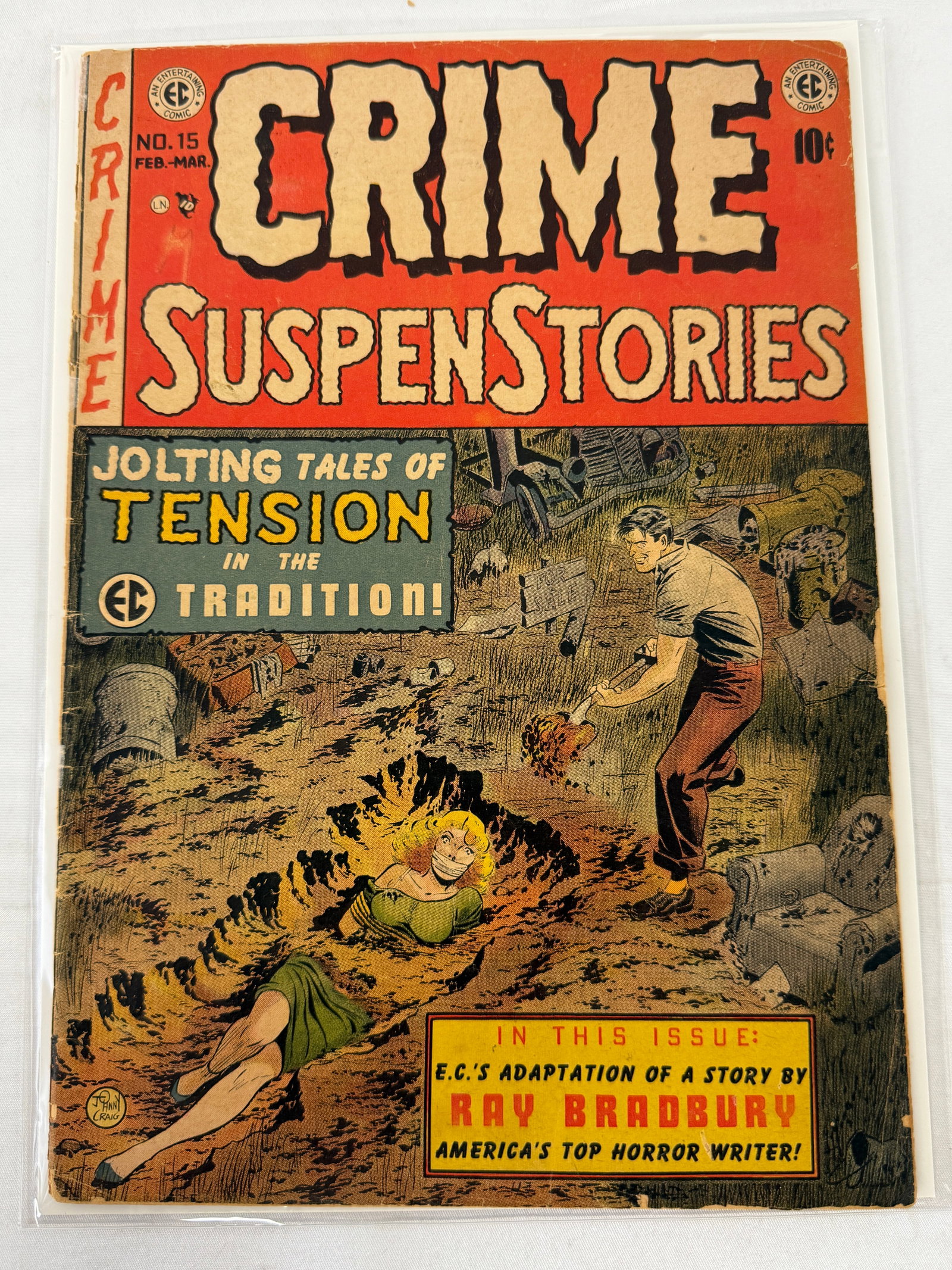Crime SuspenStories #15 EC Comics 1953 Ray Bradbury Adaptation Golden Age (1 of 2)