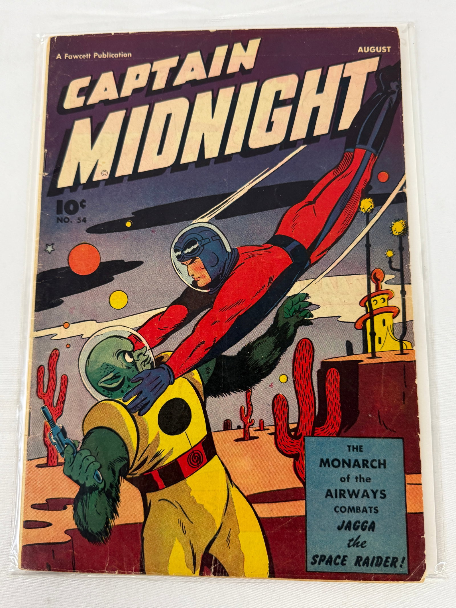 Captain Midnight #54 Fawcett Publication Golden Age Comic Book August (1 of 2)