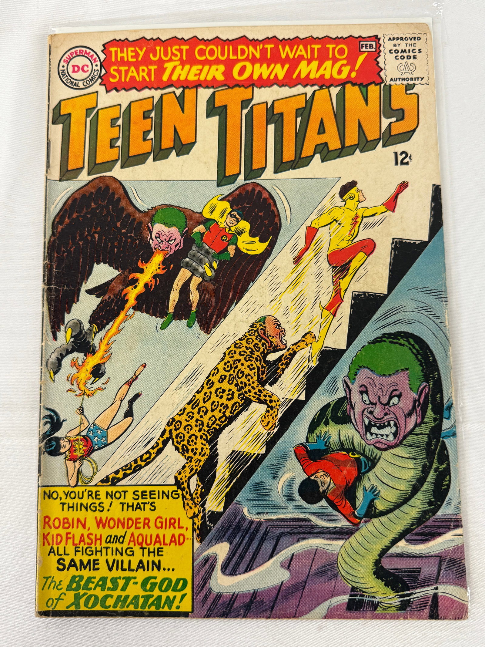 Teen Titans #4 DC Comics Silver Age 1966 Robin Kid Flash Wonder Girl (1 of 2)