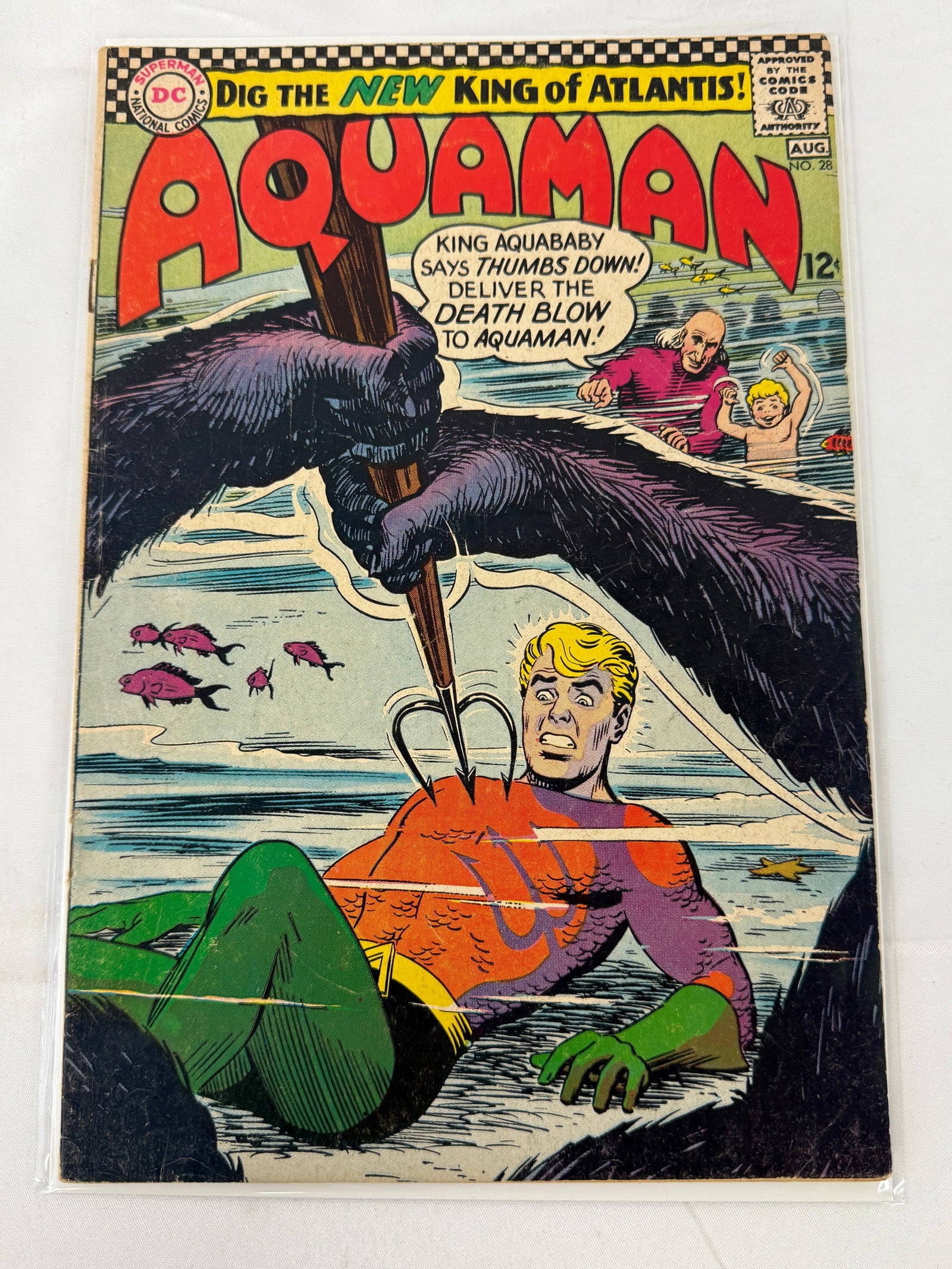 Aquaman DC Comics Silver Age Issue #28 Aug 1966 King of Atlantis (1 of 2)