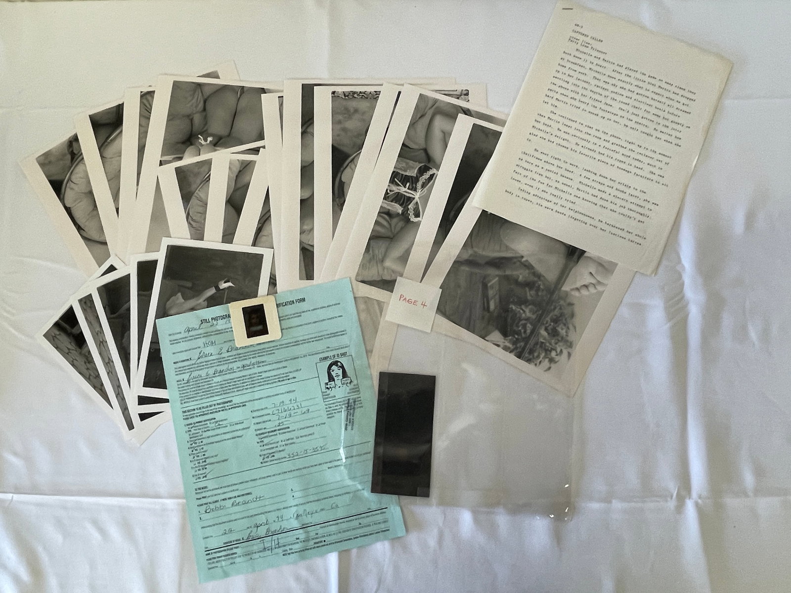Vintage Pin Up Risque Model Erotic Photo Archive Collection B&W (1 of 2)