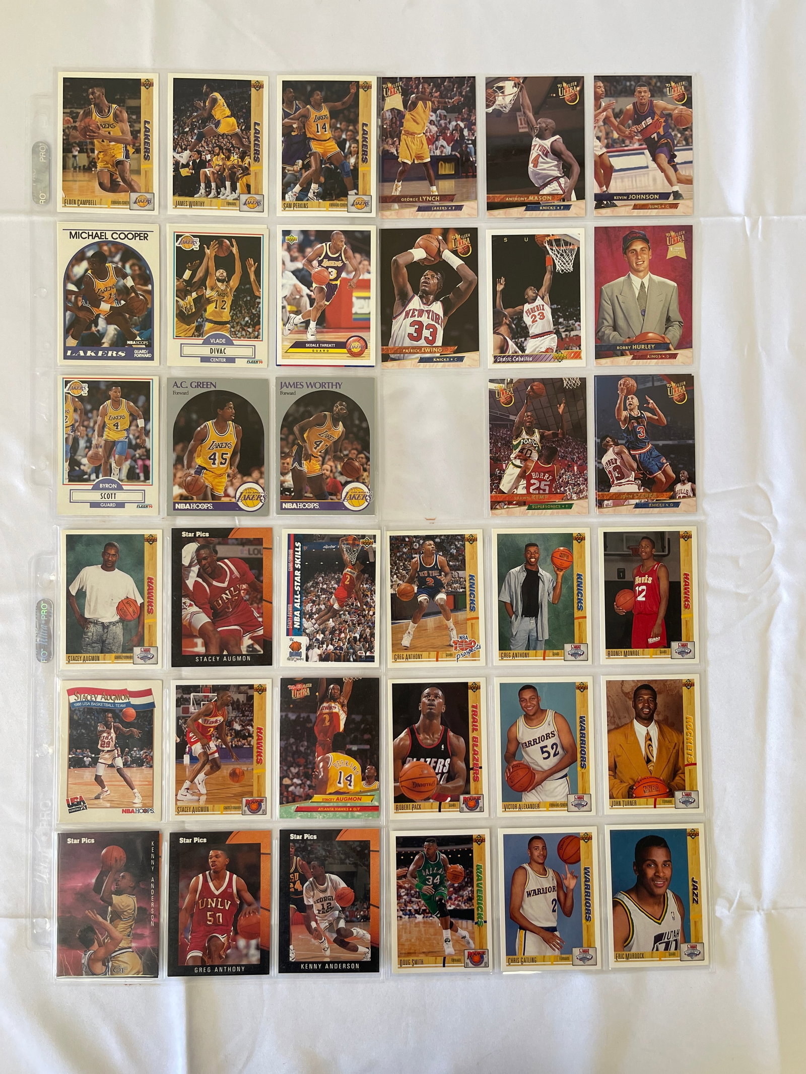 NBA Basketball Cards 1990s Lot Lakers Knicks Hawks Fleer Ultra Upper Deck Hoops: NBA Basketball Cards 1990s Lot Lakers Knicks Hawks Fleer Ultra Upper Deck Hoops