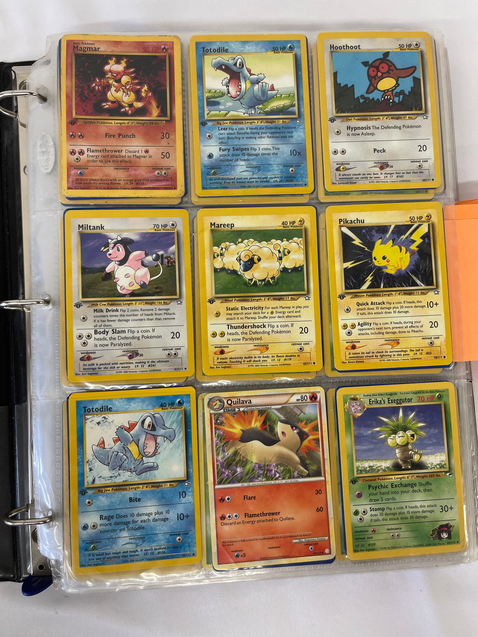 Vintage Pokemon TCG Trading Cards in Binder (1 of 17)