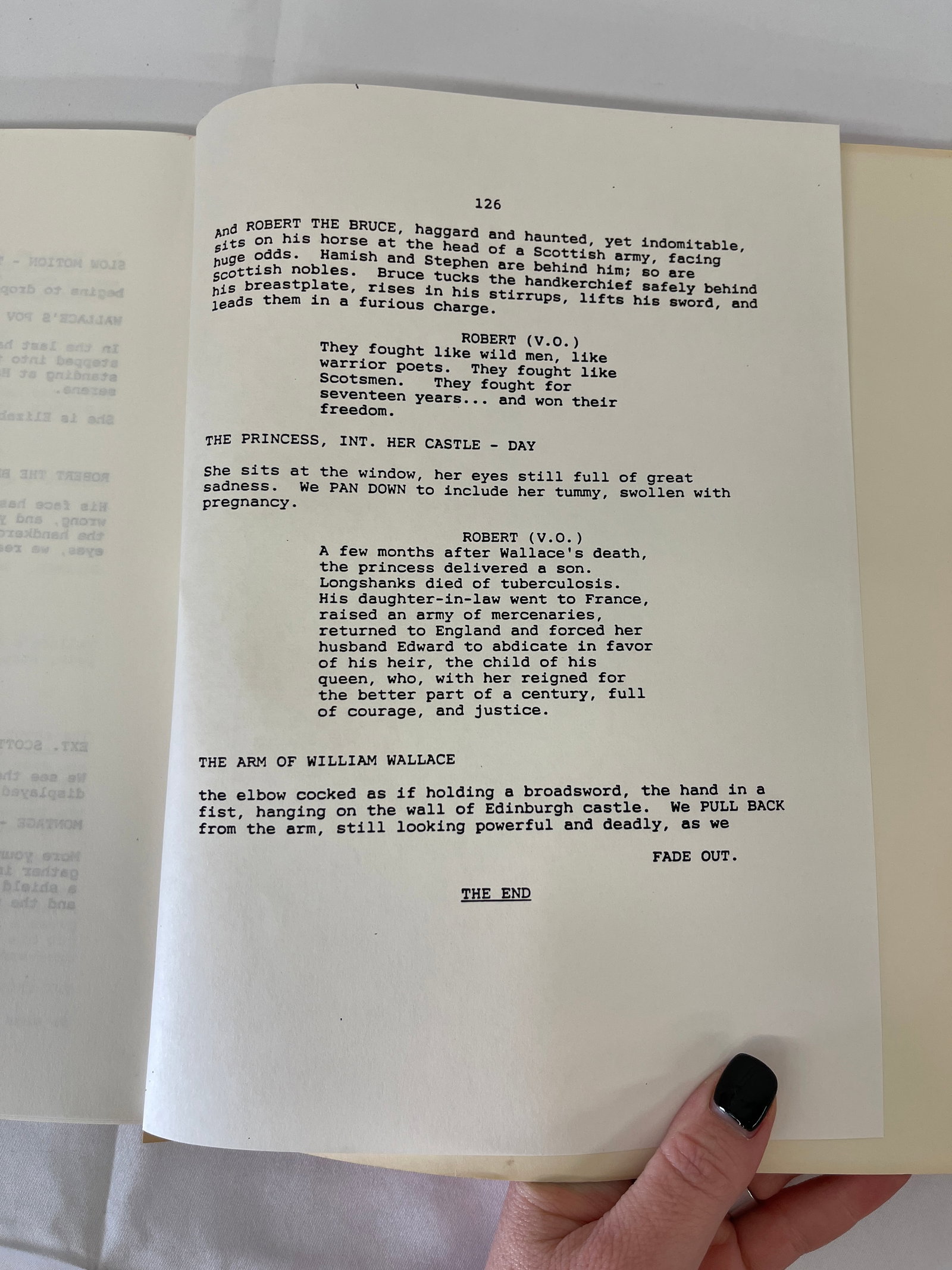 Braveheart Movie Script Mel Gibson Creative Arts Agency - 2