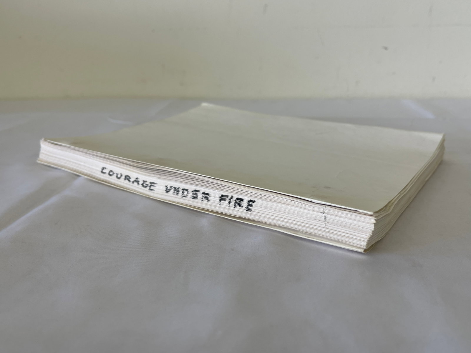 Courage Under Fire Original Screenplay Script by Patrick Sheane Duncan, Singer Kessler - 3
