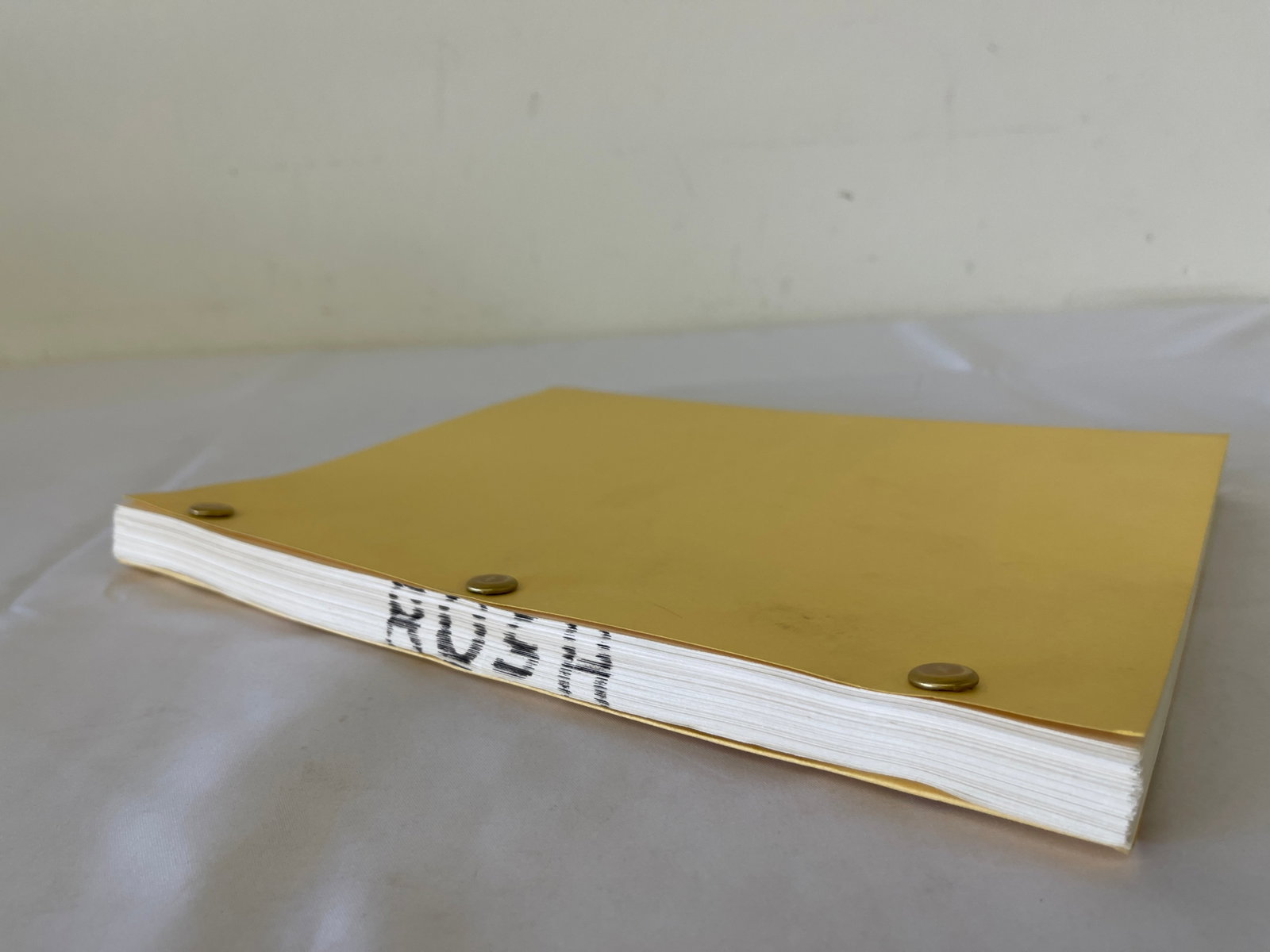 RUSH Original Screenplay Script by Pete Dexter, Dated November 9, 1990 - 3