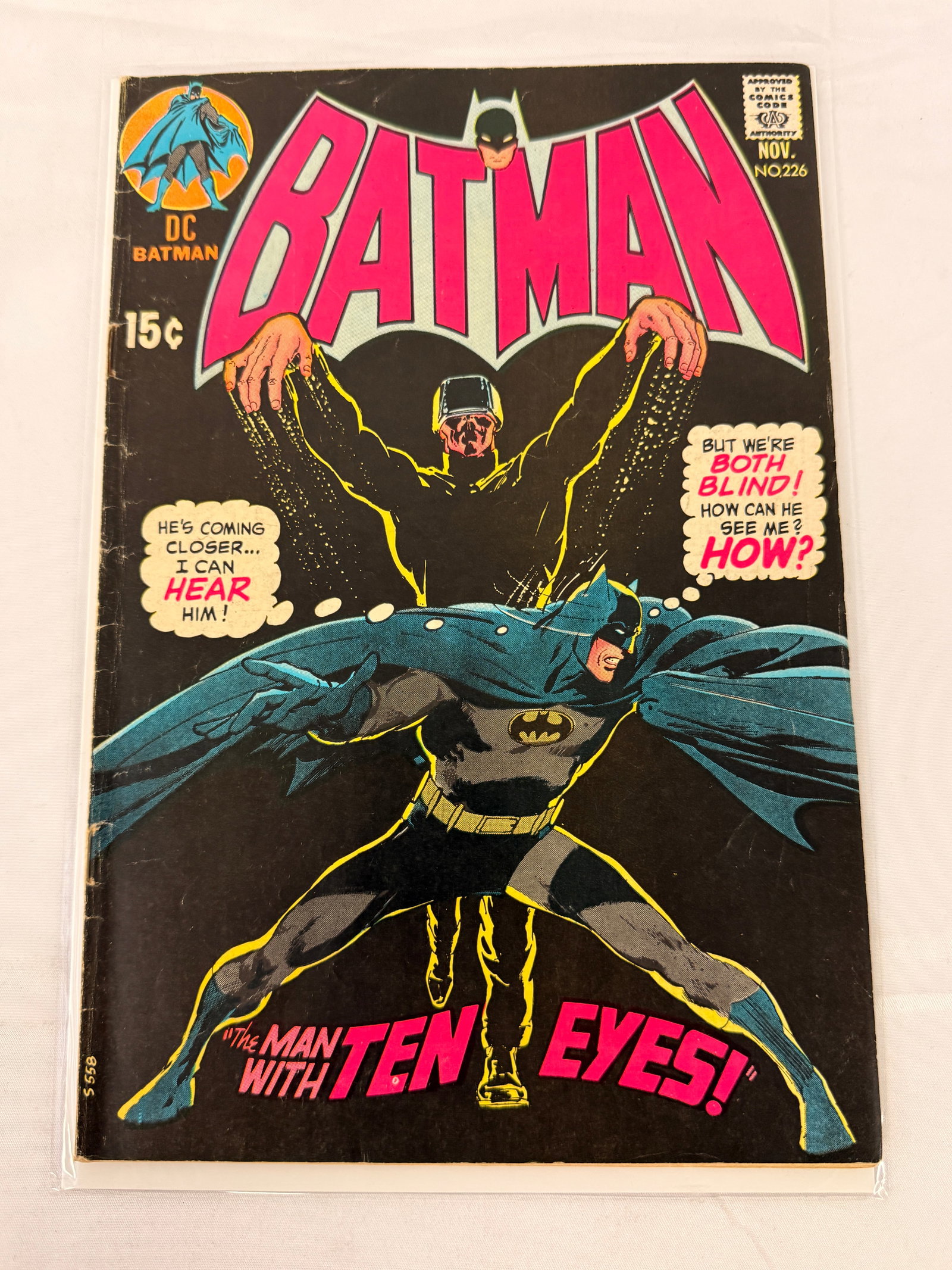 Batman DC Comics #226 Silver Age Comic Book 'The Man With Ten Eyes' 1970 (1 of 2)