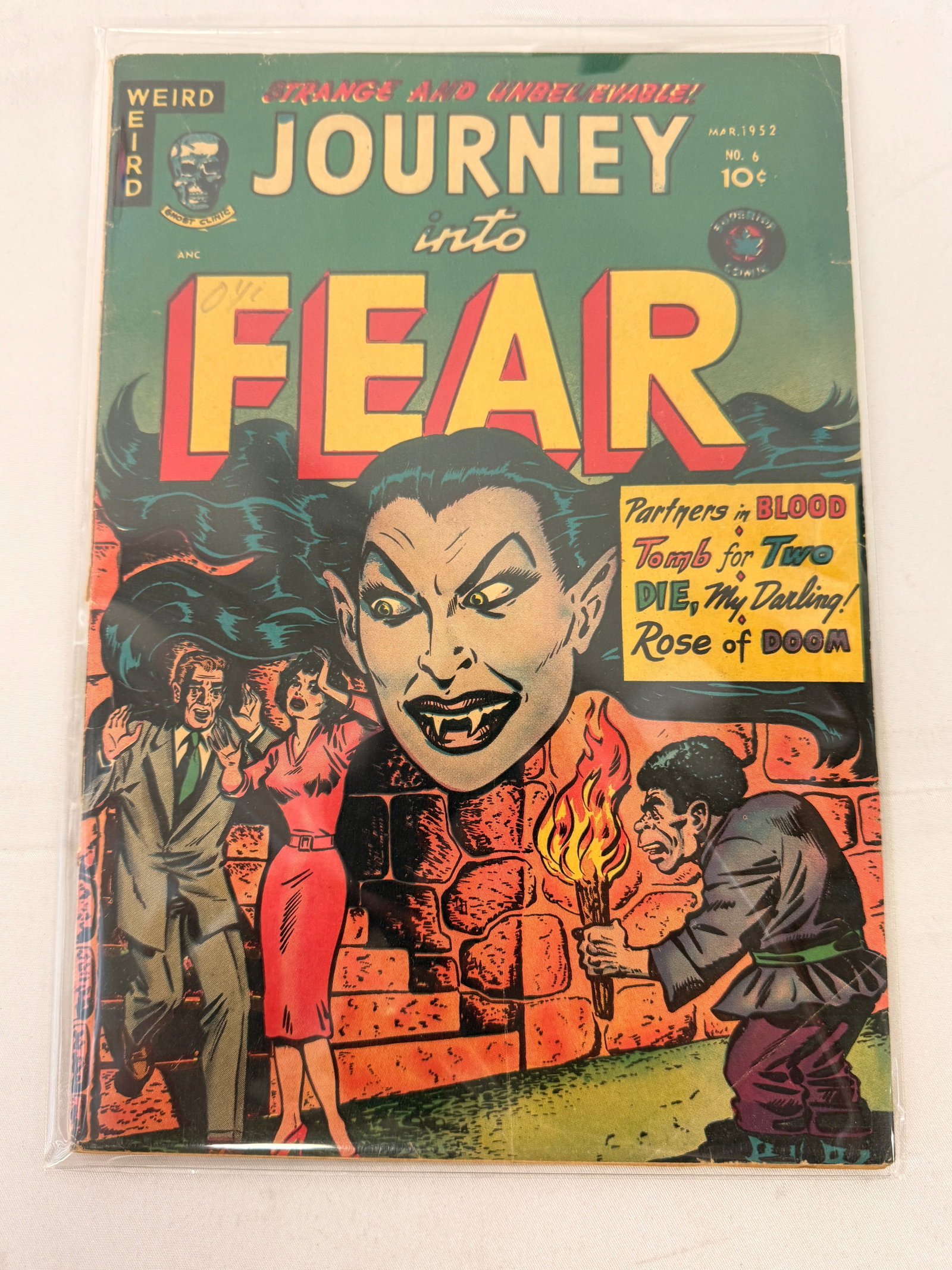 Journey Into Fear #6 Mar 1952 Superior Comics Golden Age Horror Comic (1 of 2)