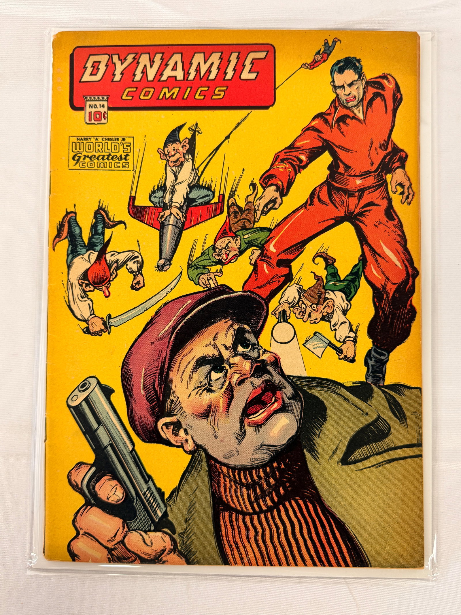 Dynamic Comics No. 14 Golden Age Comic Book Harry A. Chesler 10 Cent (1 of 2)