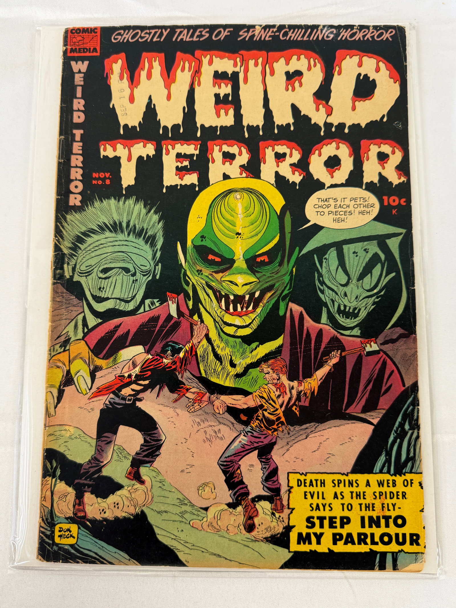 Weird Terror #8 Comic Media Pre-Code Horror Nov 1953 Don Heck Cover HTF (1 of 3)