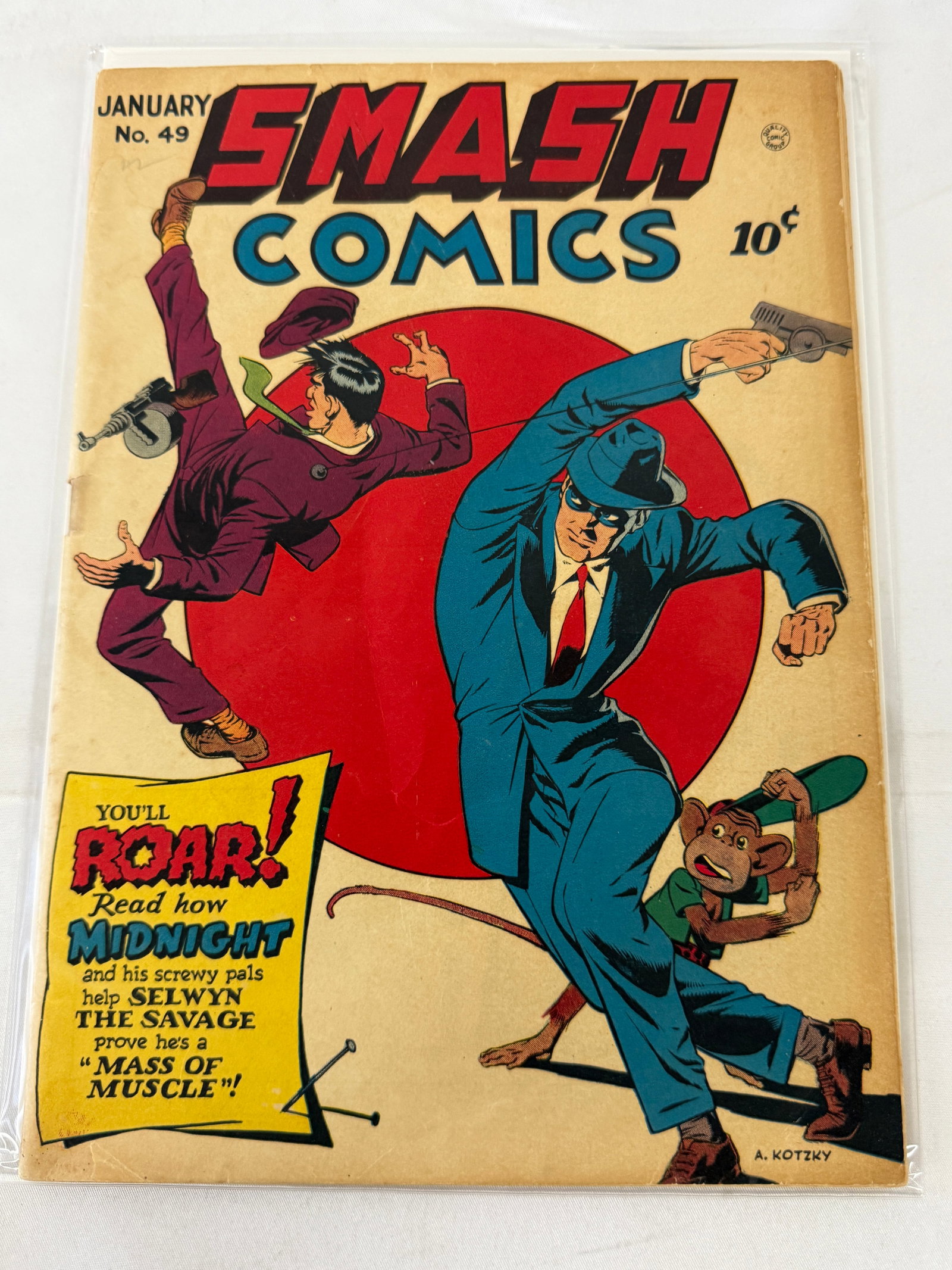 Smash Comics #49 Quality Comics January 1944 Golden Age Midnight Cover (1 of 2)