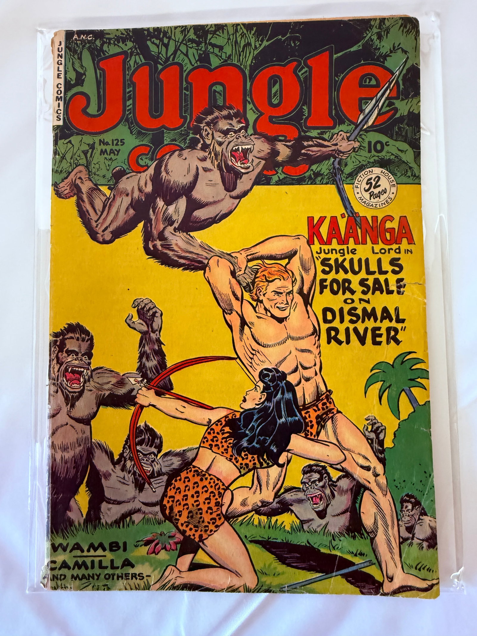 Jungle Comics No. 125 Ka'anga Fiction House Golden Age Comic Book May 1950 (1 of 2)