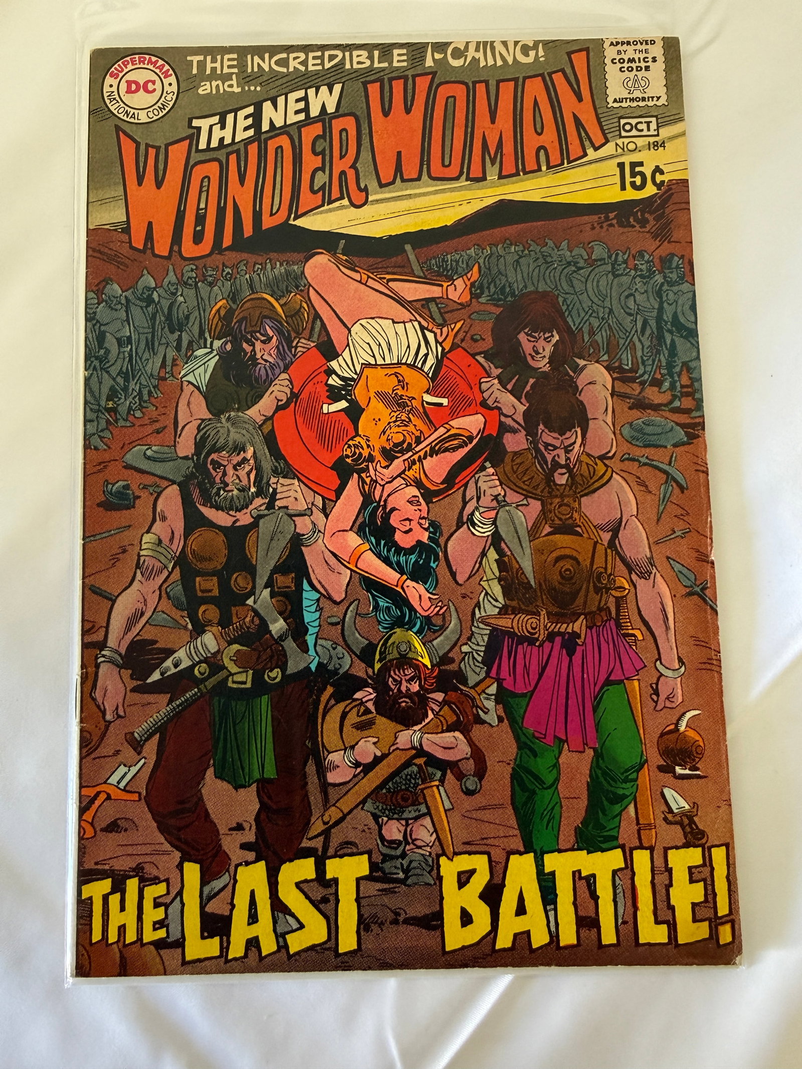 Wonder Woman #184 DC Comics Silver Age 1969 The Last Battle New Wonder Woman (1 of 2)