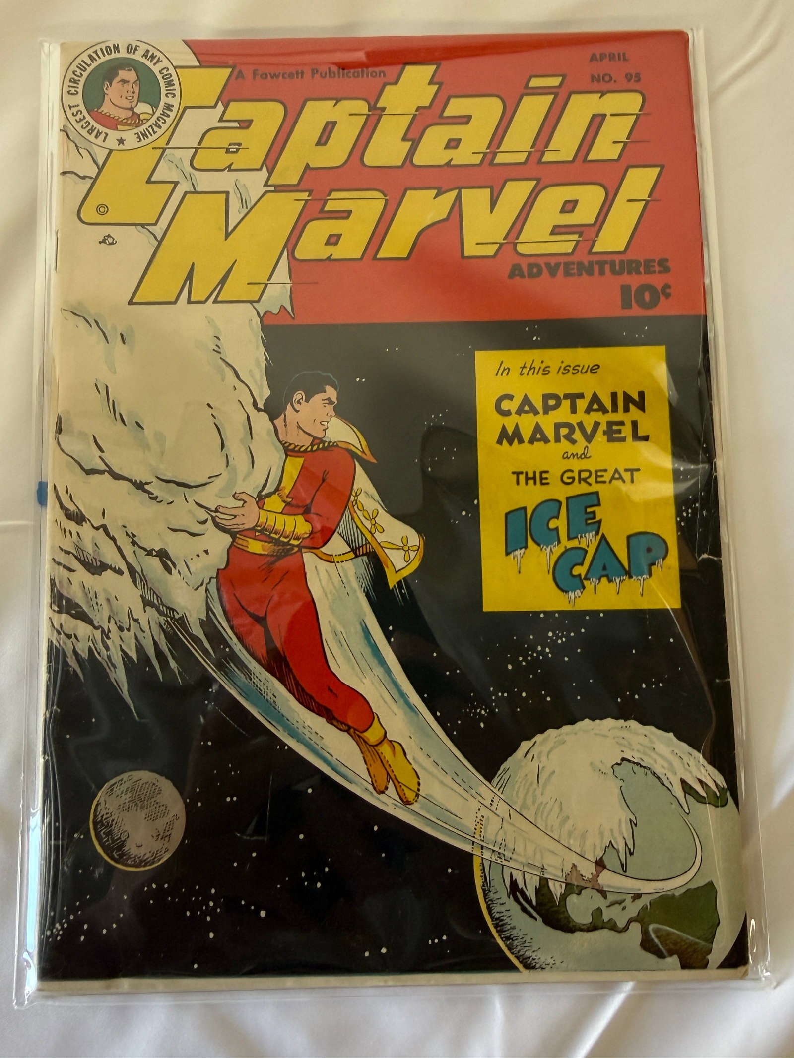 Captain Marvel Adventures #95 Fawcett Comics Golden Age 1949 Ice Cap (1 of 2)