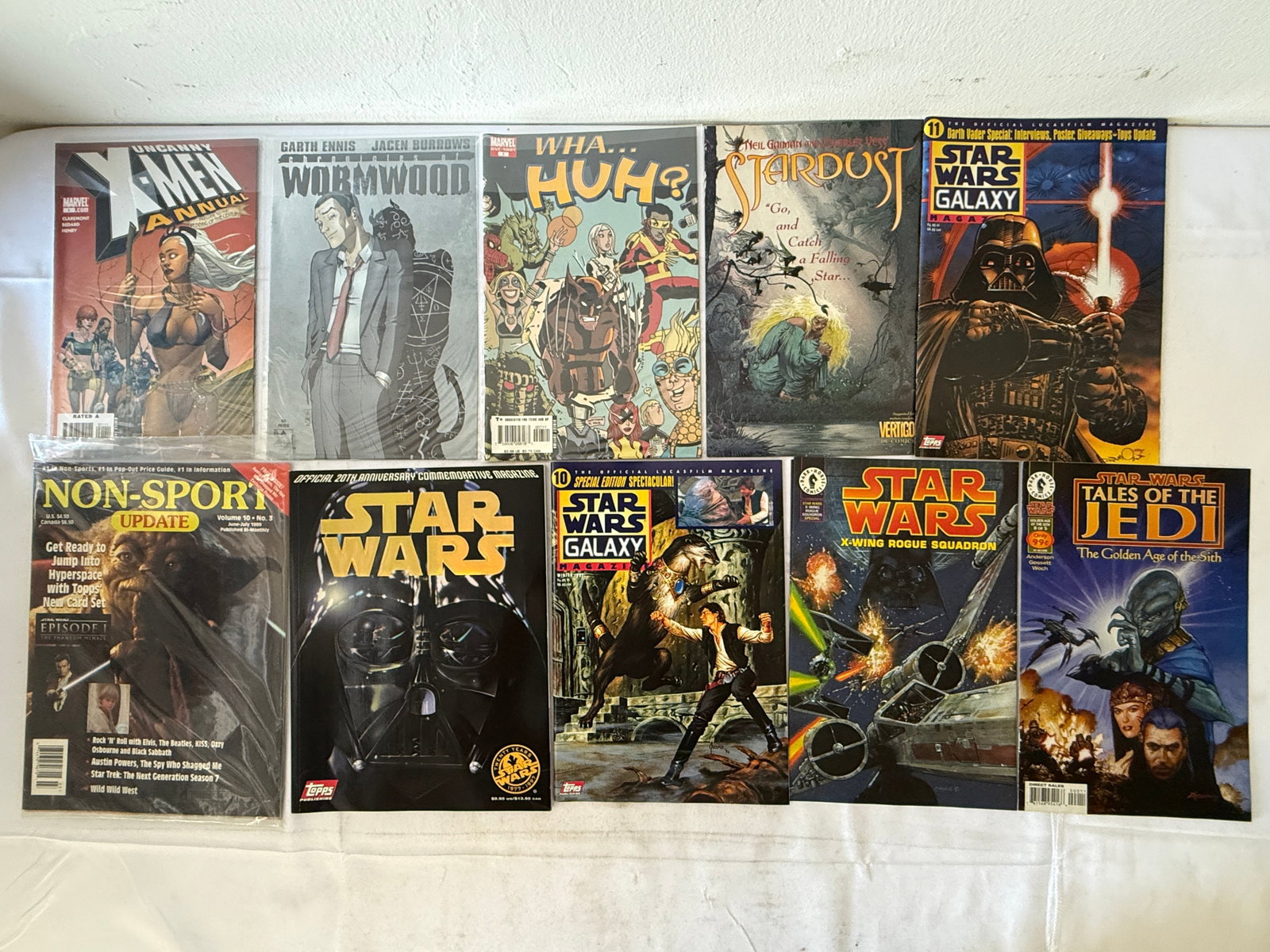Star Wars Galaxy Magazine Comics Posters Lot Shadows Empire Hildebrandt 1990s (1 of 5)