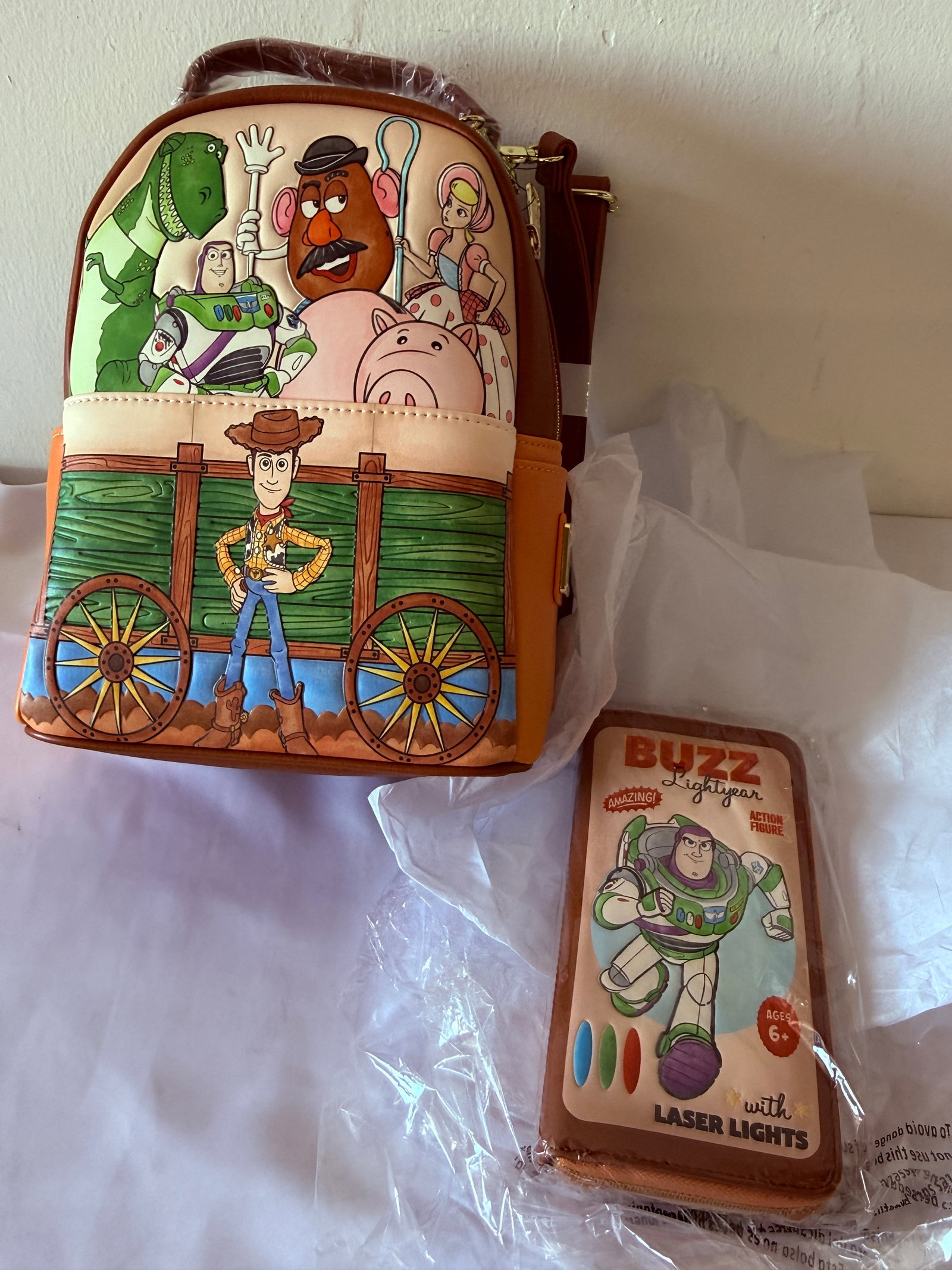 Toy Story Loungefly Mini Backpack & Buzz Lightyear Wallet Set Disney Pixar (1 of 1)