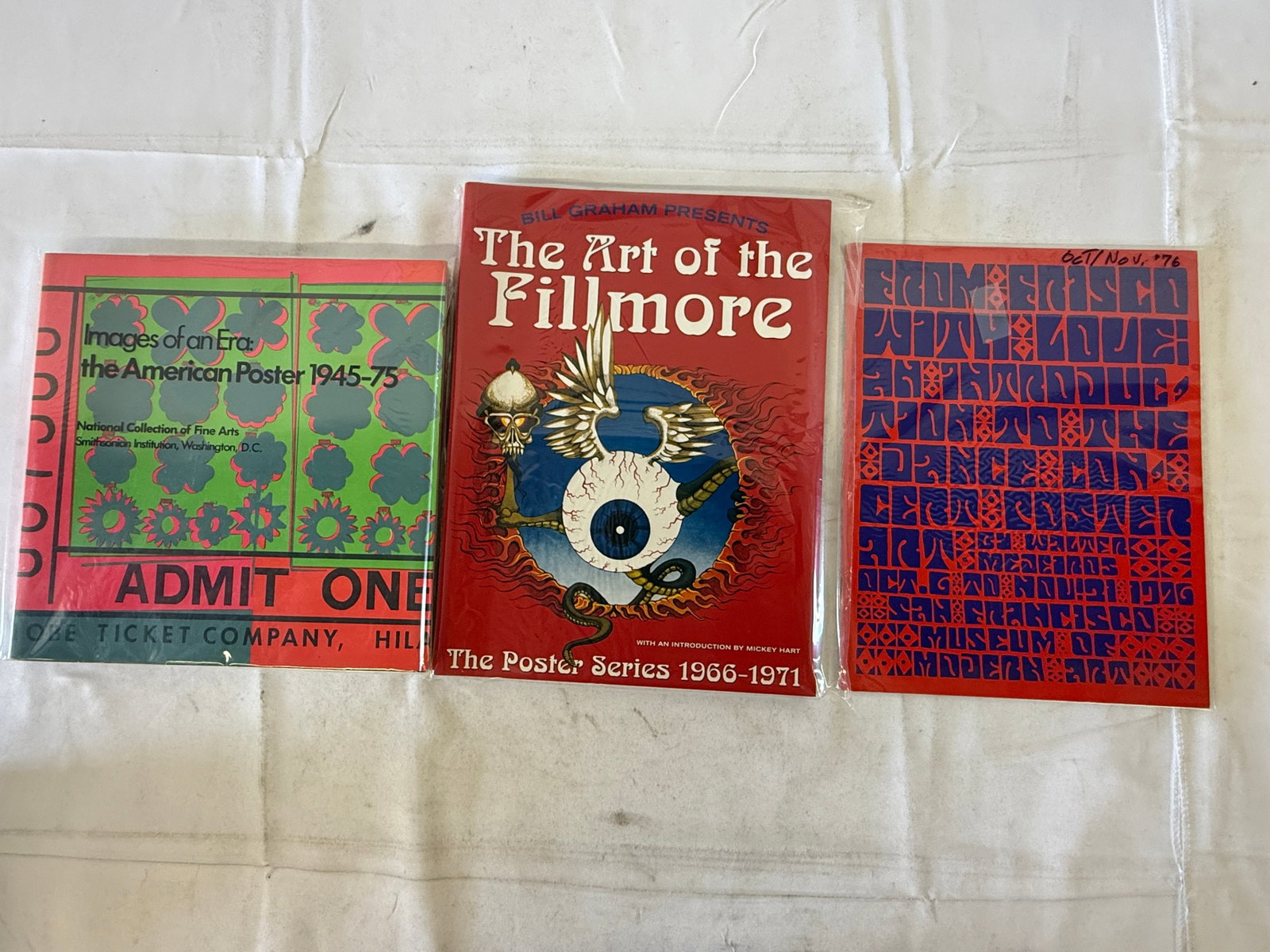 Bill Graham Fillmore Poster Art Books & Ephemera Collection 1960s-70s Lot of 5 (1 of 2)