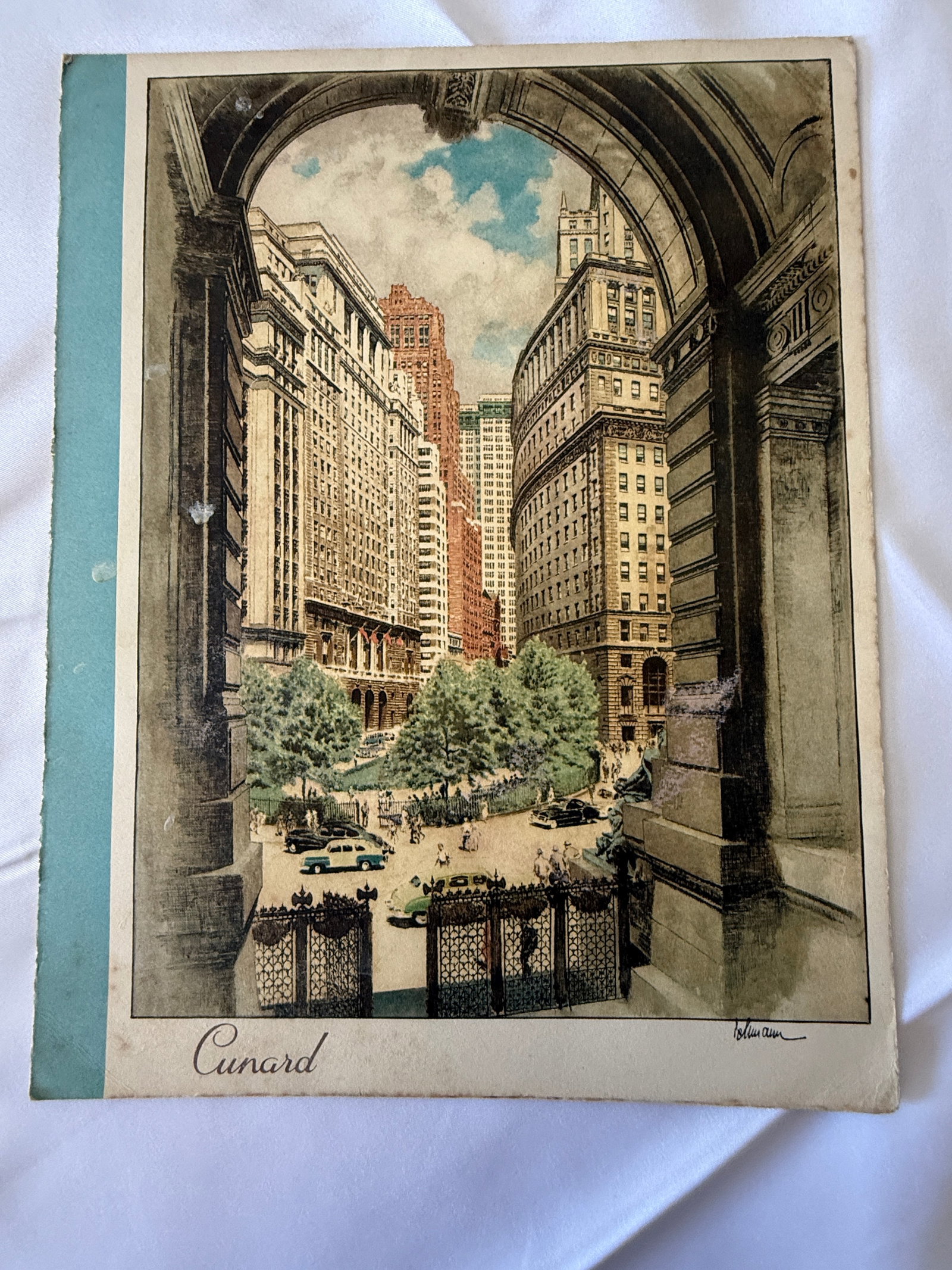 RMS Mauretania Cunard Line Luncheon Menu Thursday June 28 1956 (1 of 3)