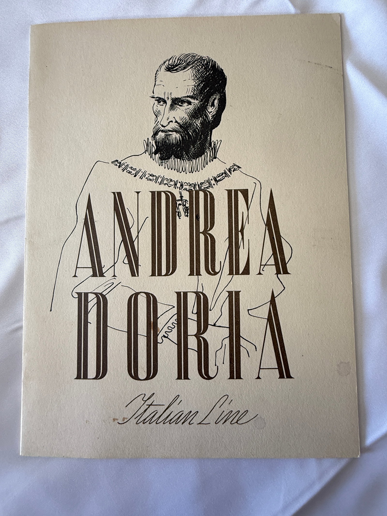 SS Andrea Doria Italian Line Original Promotional Brochure 1952 (1 of 5)