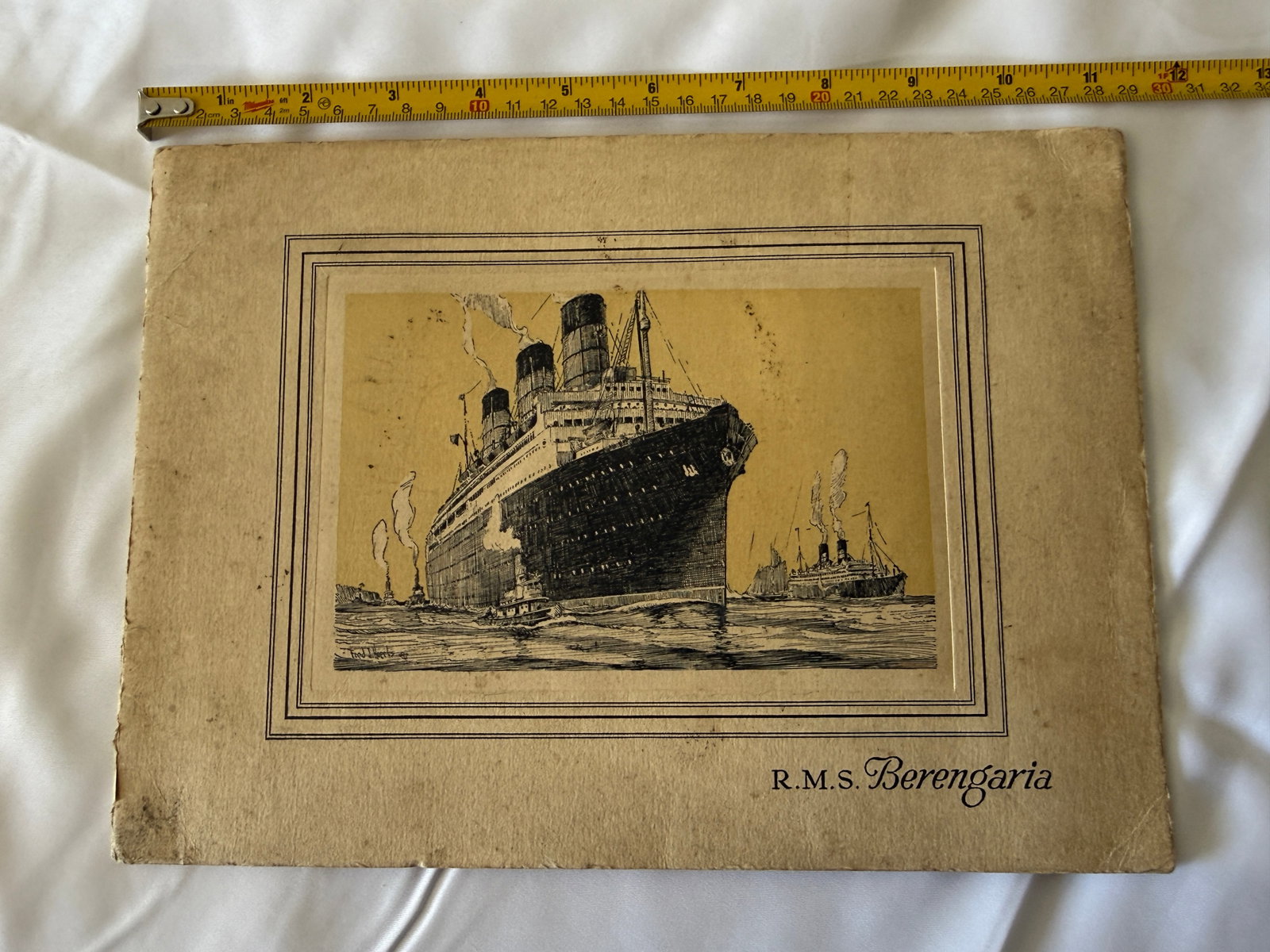 Cunard Line RMS Berengaria & Aquitania 1920s Ephemera Collection Menus Photos (1 of 6)