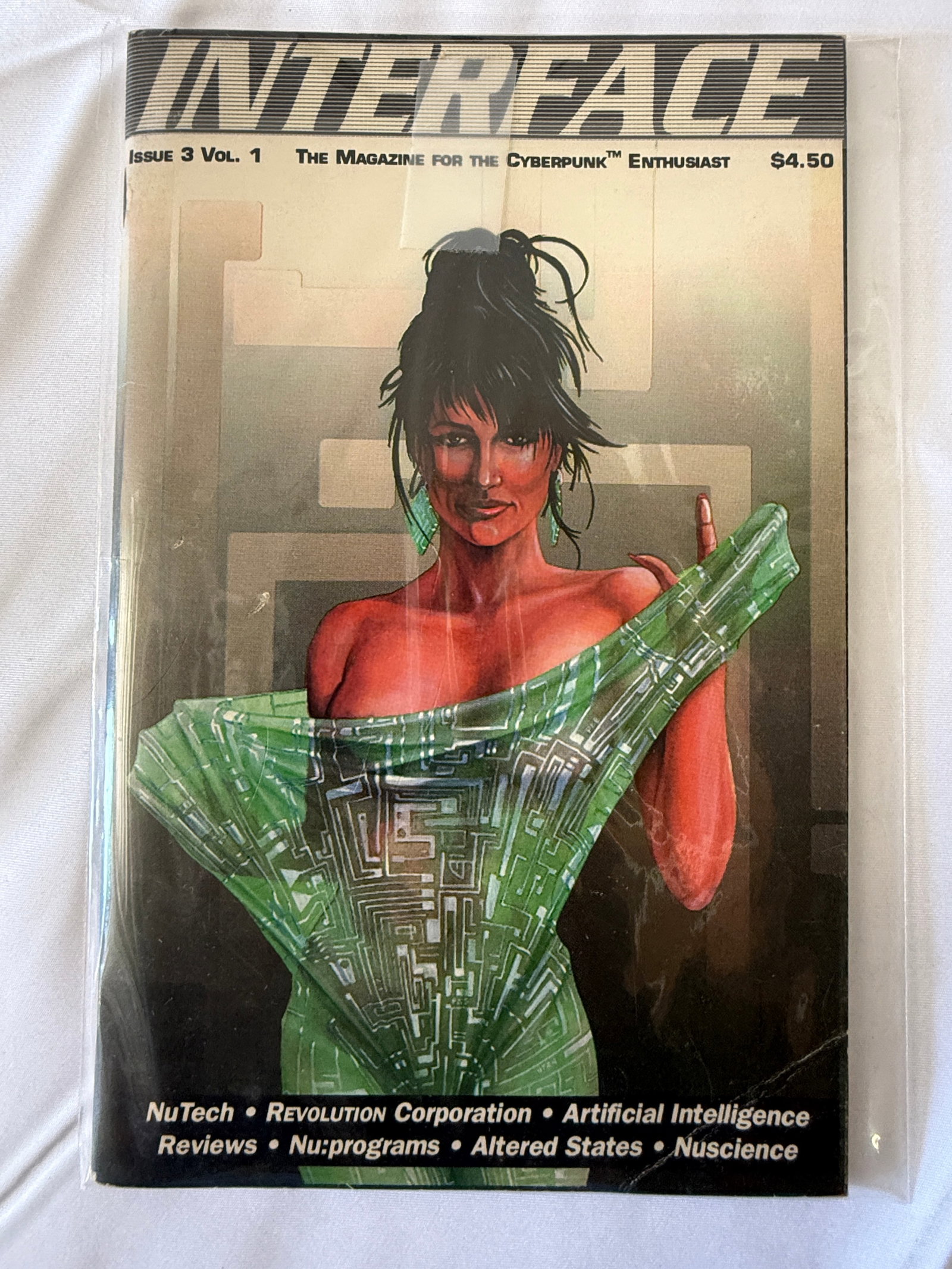 Interface Magazine Issue 3 Vol. 1 Cyberpunk RPG R. Talsorian Prometheus Press (1 of 2)