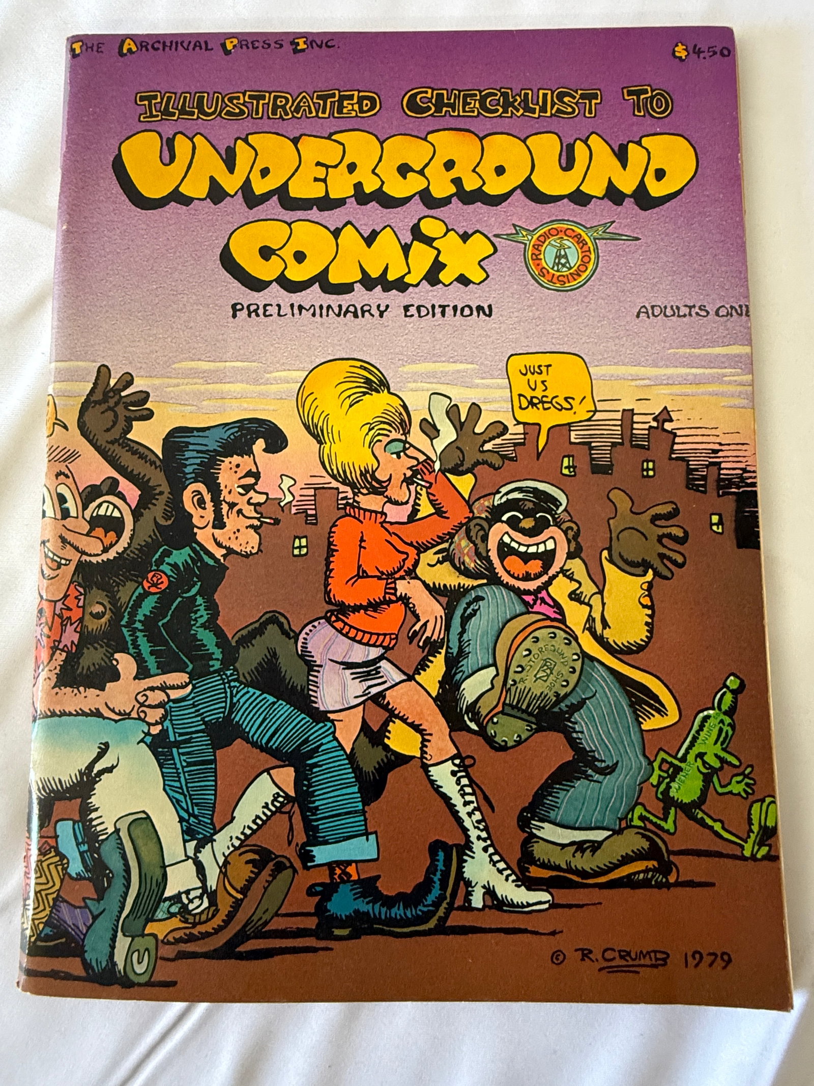 Illustrated Checklist to Underground Comix Preliminary Edition R. Crumb 1979 (1 of 3)